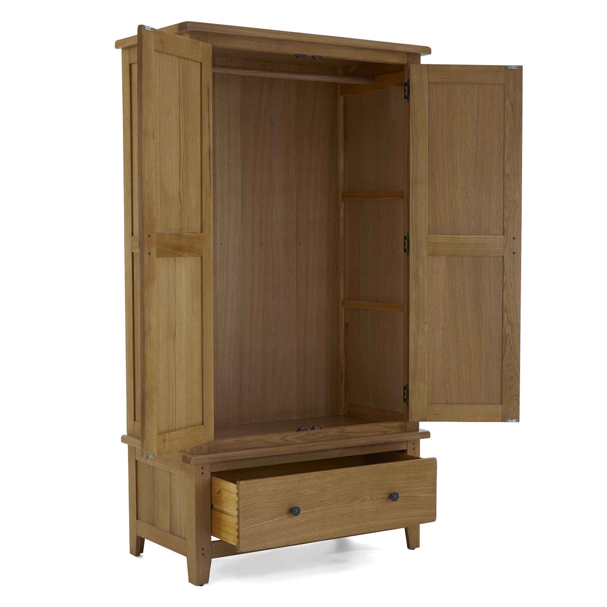 Broadway Oak Double Wardrobe - Image 5