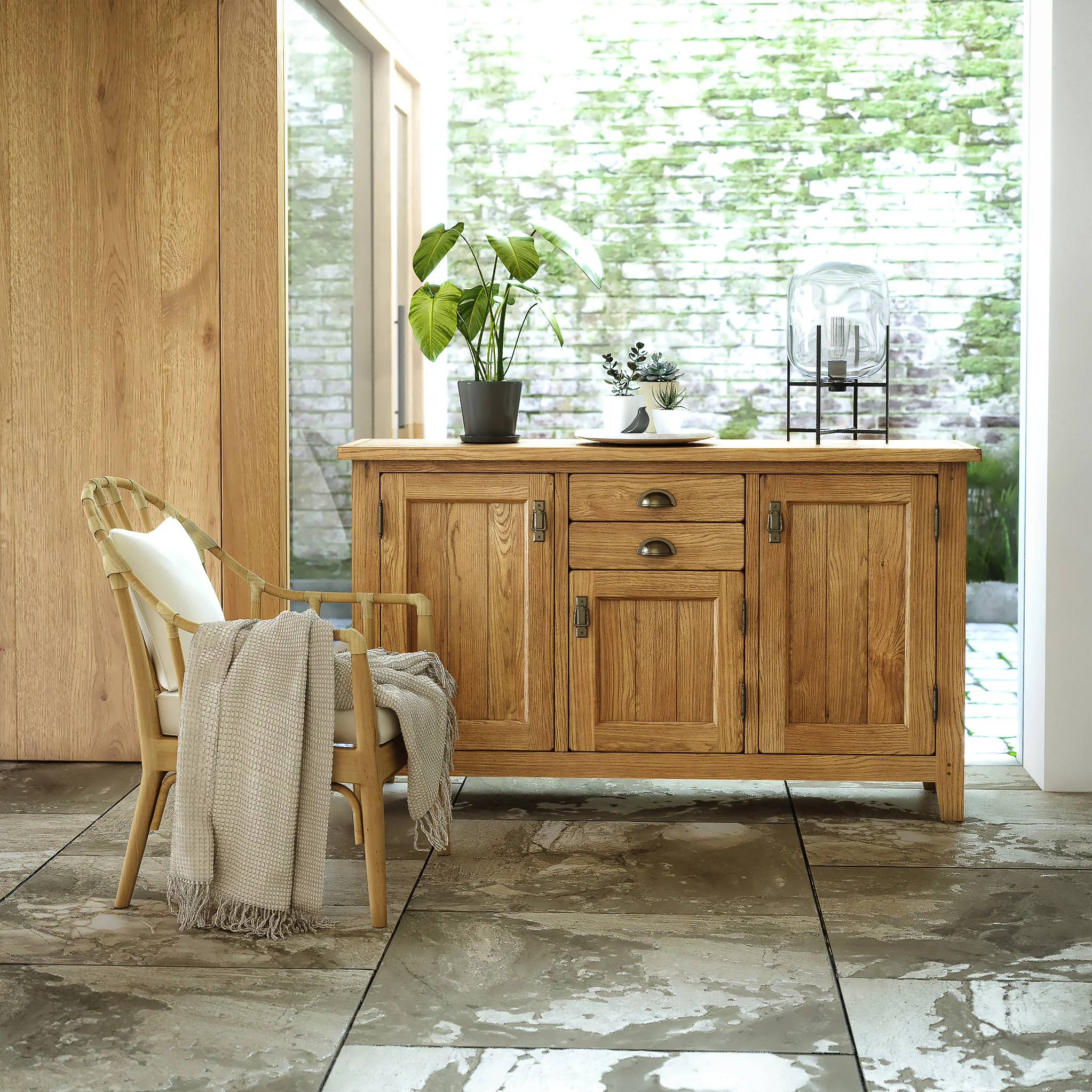 Broadway Oak Large Sideboard - Image 16