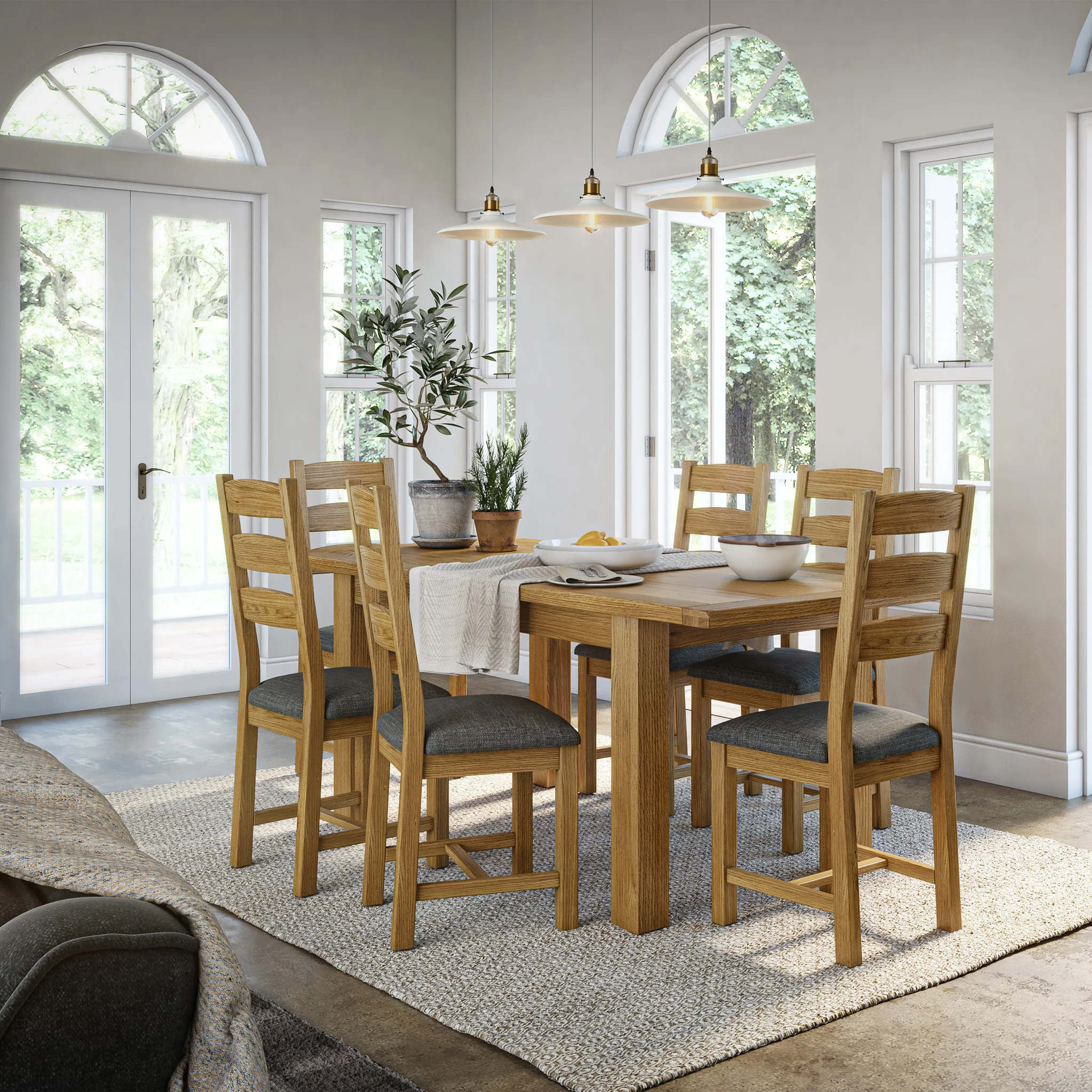 Broadway Oak Small Butterfly Extending Dining Table - Image 17