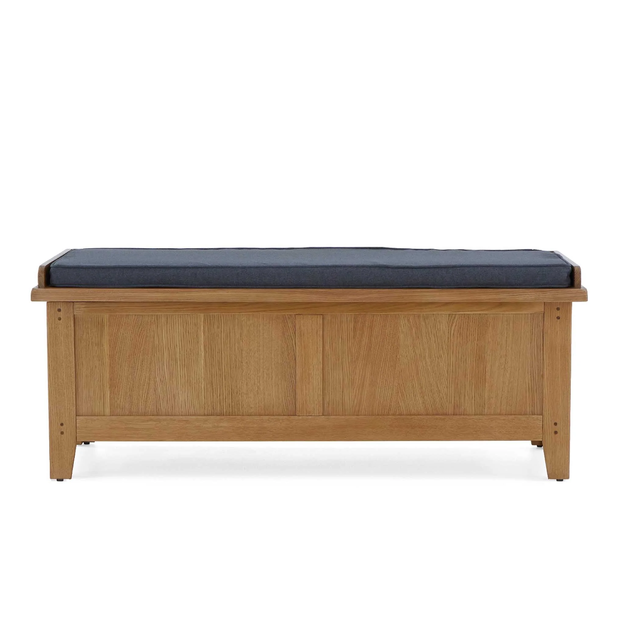 Broadway Oak Storage Bench - Image 3