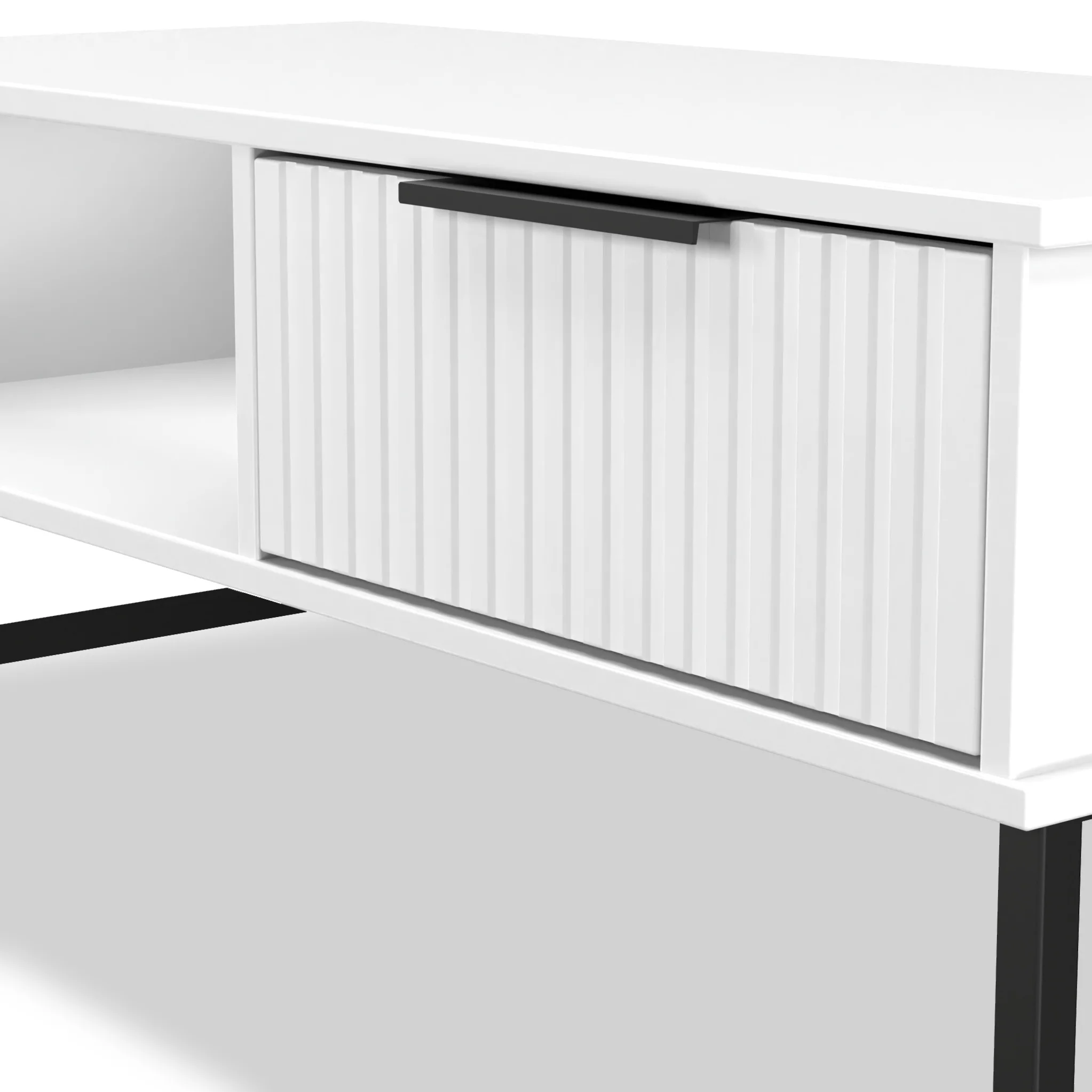 Callo Fluted 1 Drawer Coffee Table - Image 5