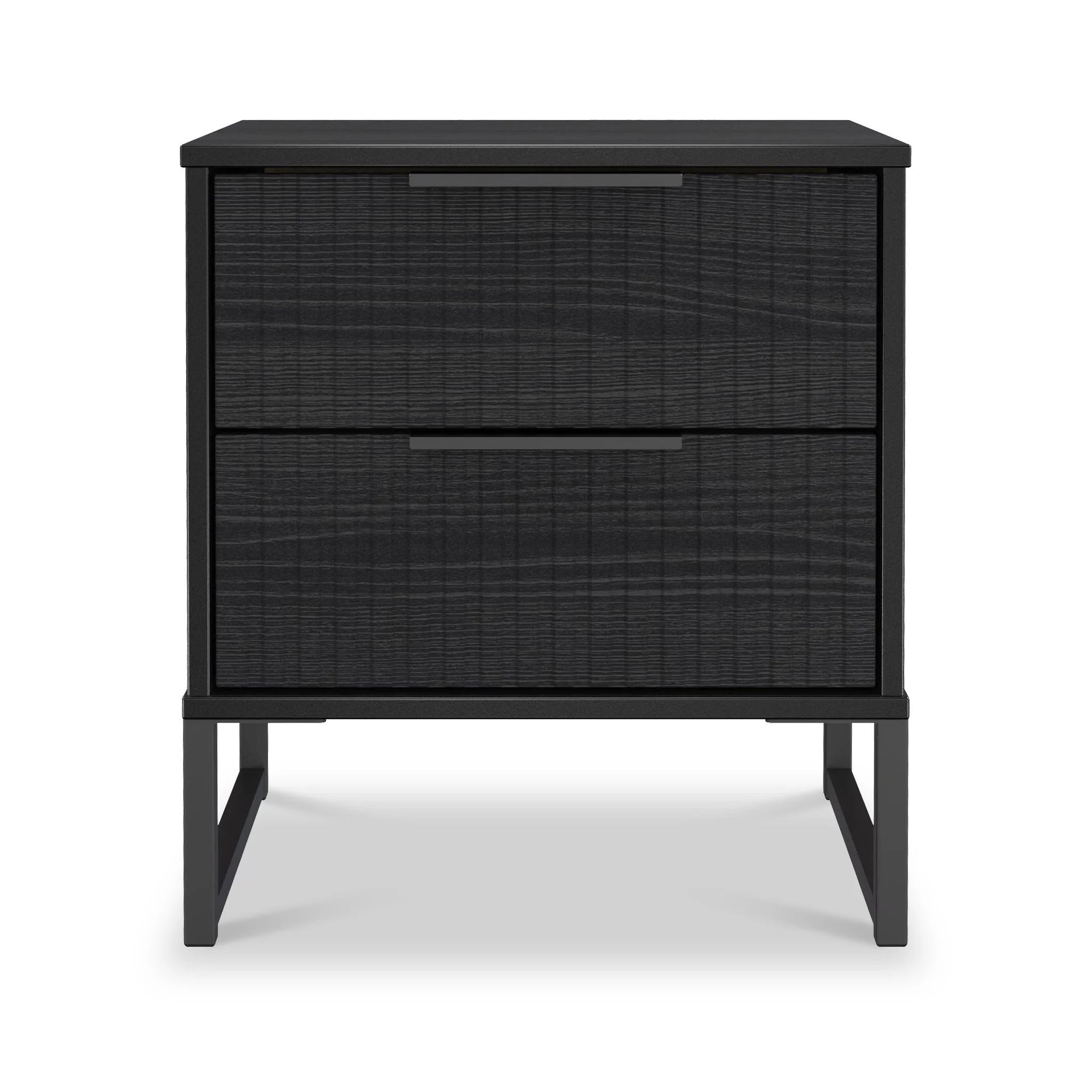 Callo Fluted 2 Drawer Bedside Table - Image 9