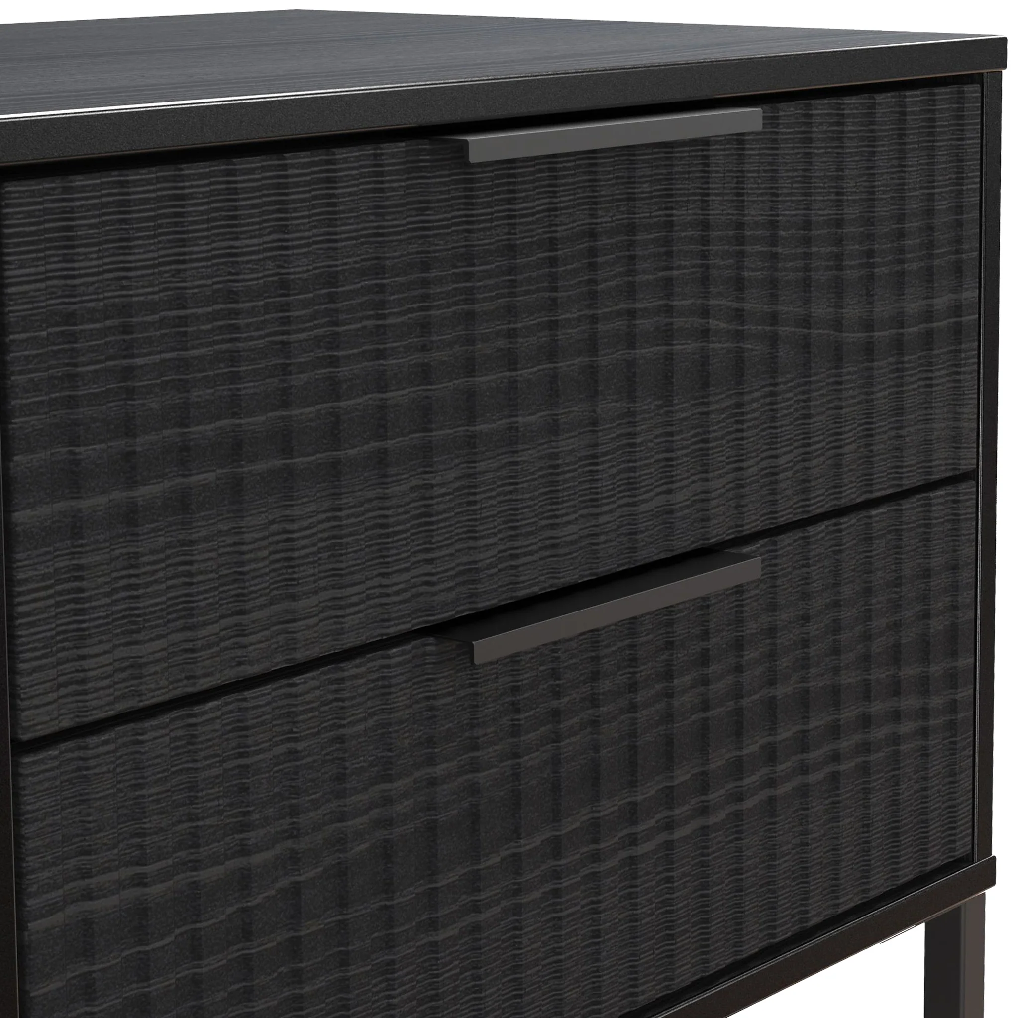 Callo Fluted 2 Drawer Side Table - Image 11