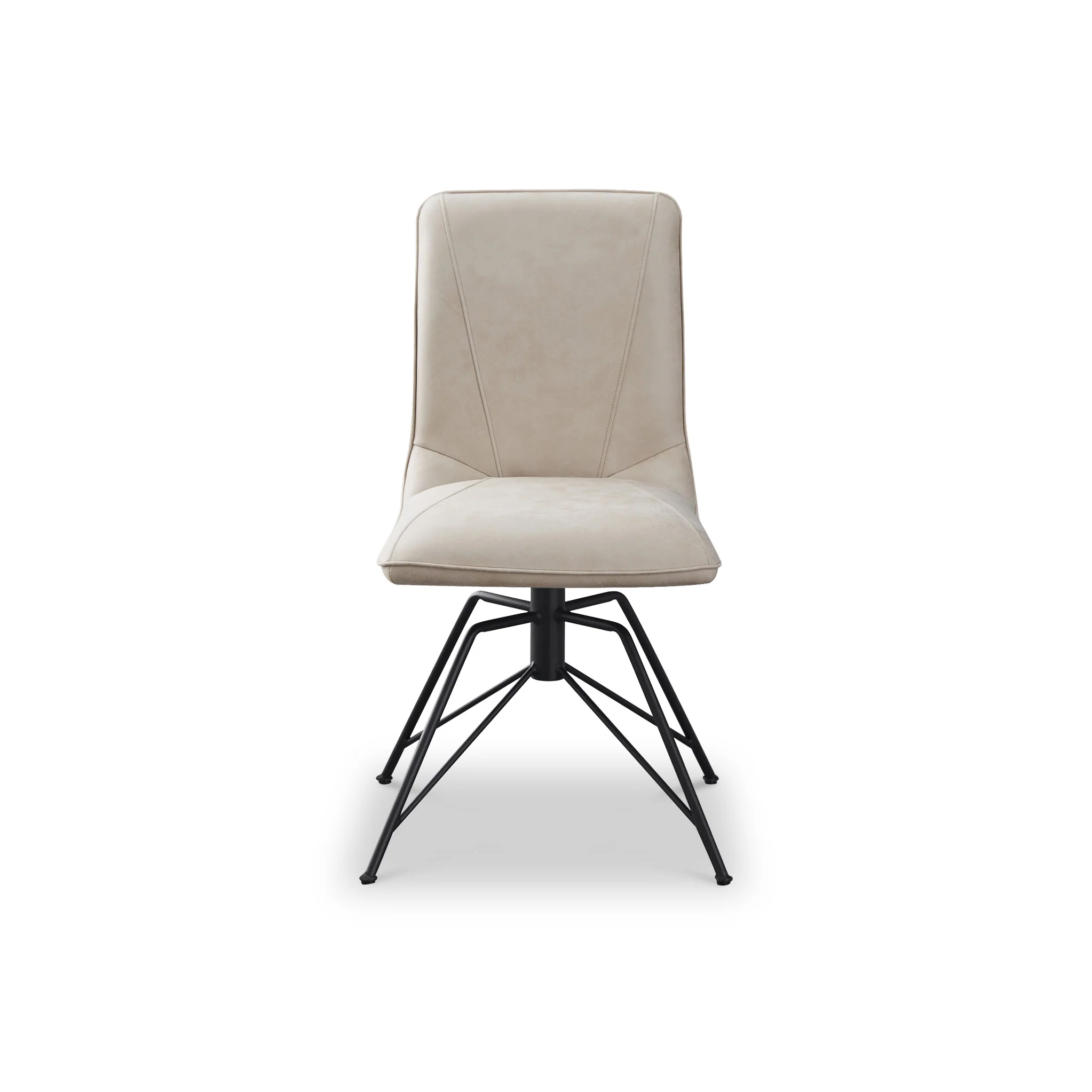 Calmore Taupe Faux Suede Dining Chair - Image 2