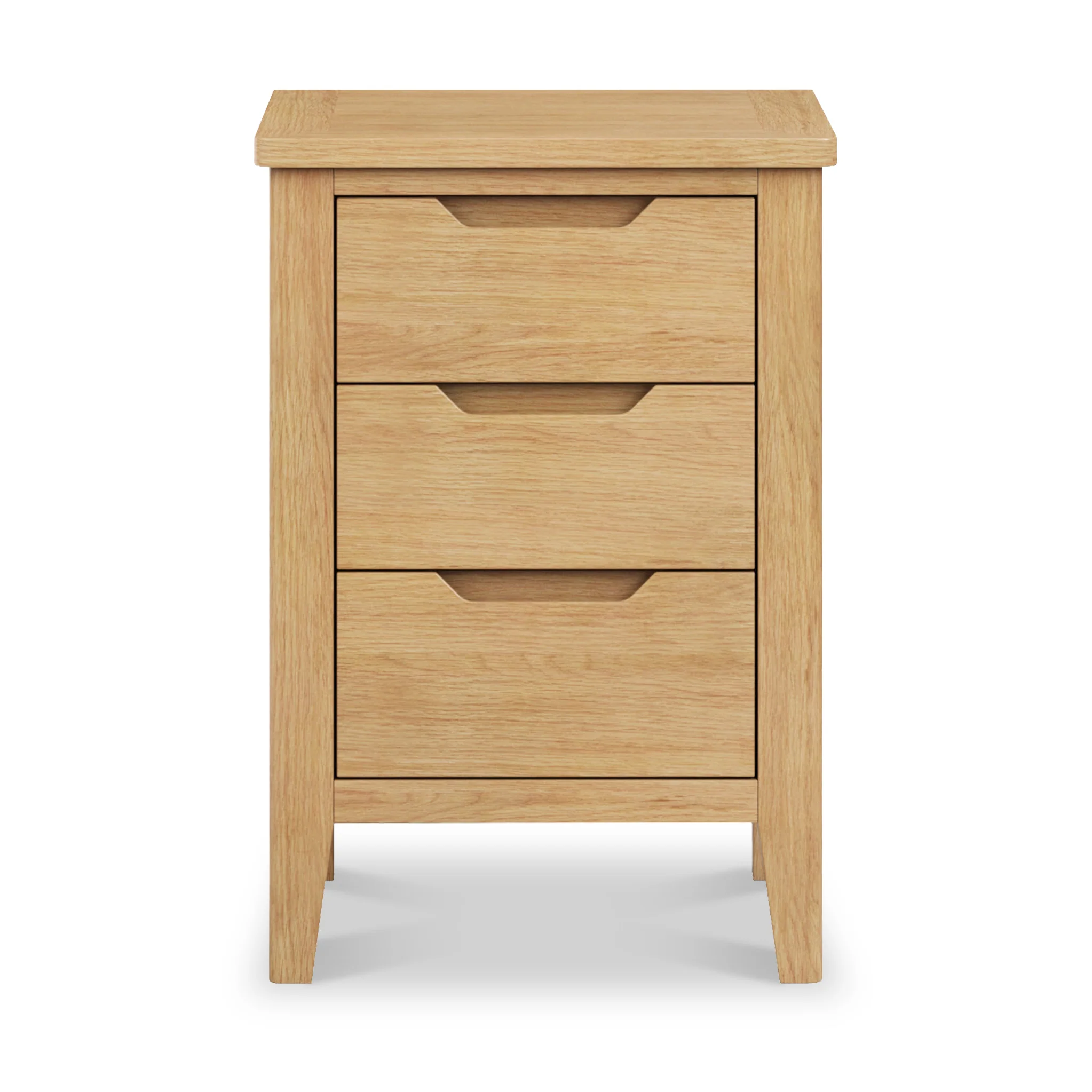 Camdale Oak 3 Drawer Bedside Table - Image 3