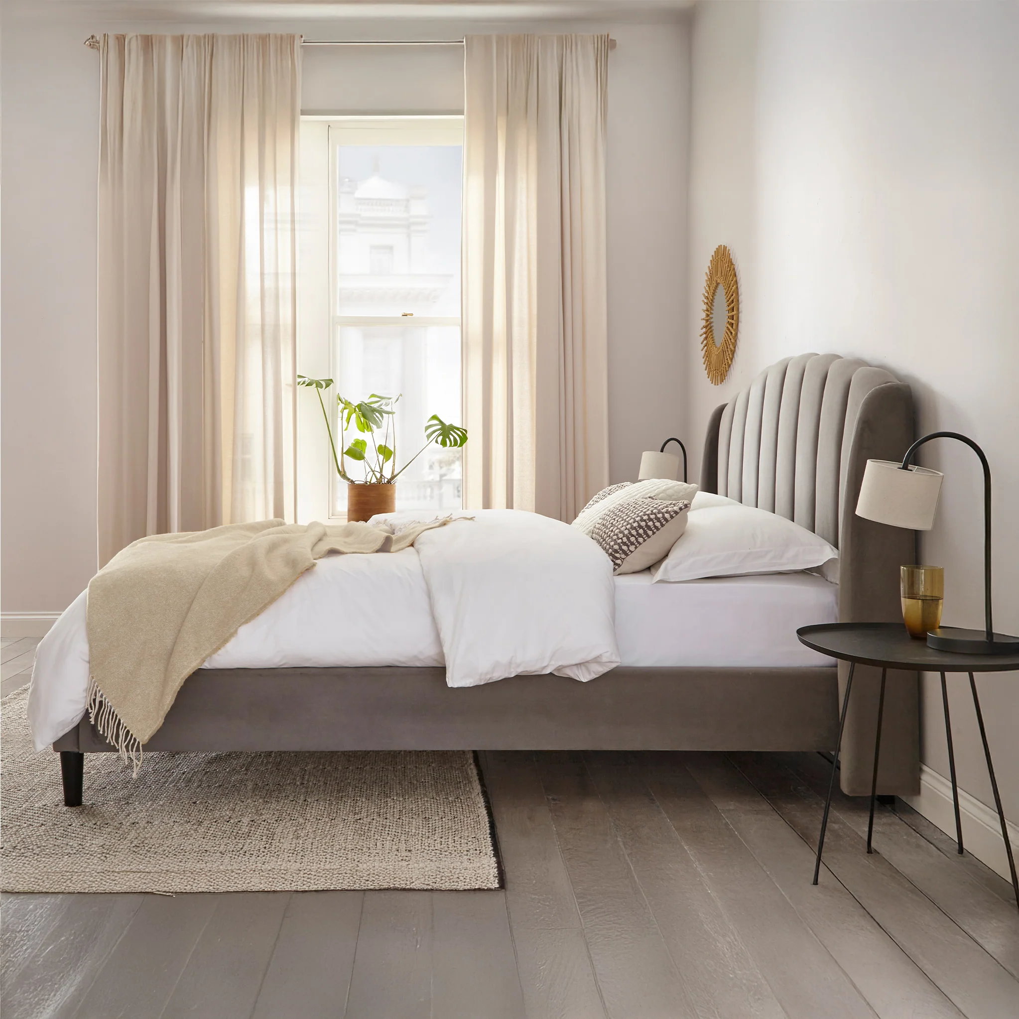 Camden Pleated Bed Frame - Image 4