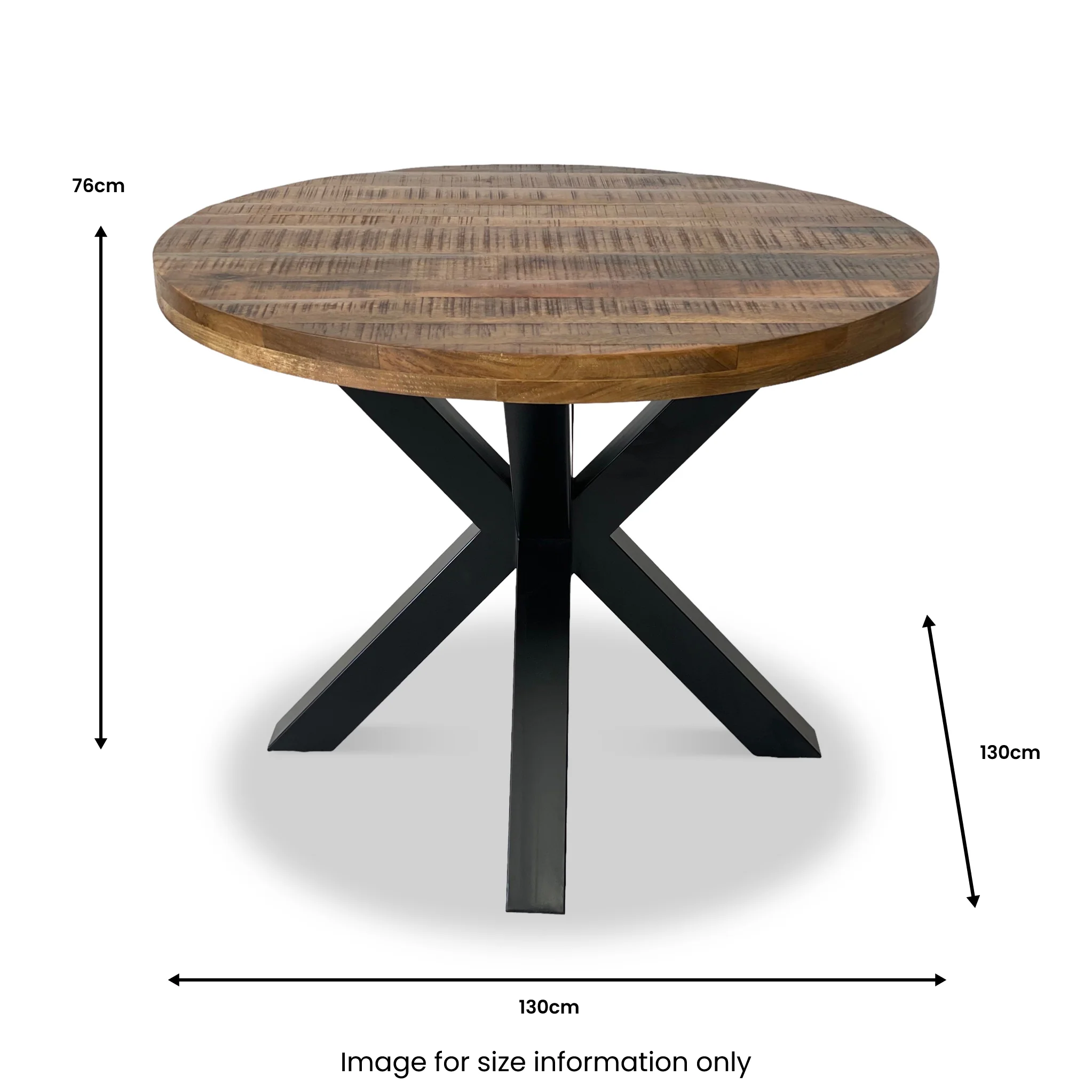 Carrow 130cm Round Dining Table - Image 4