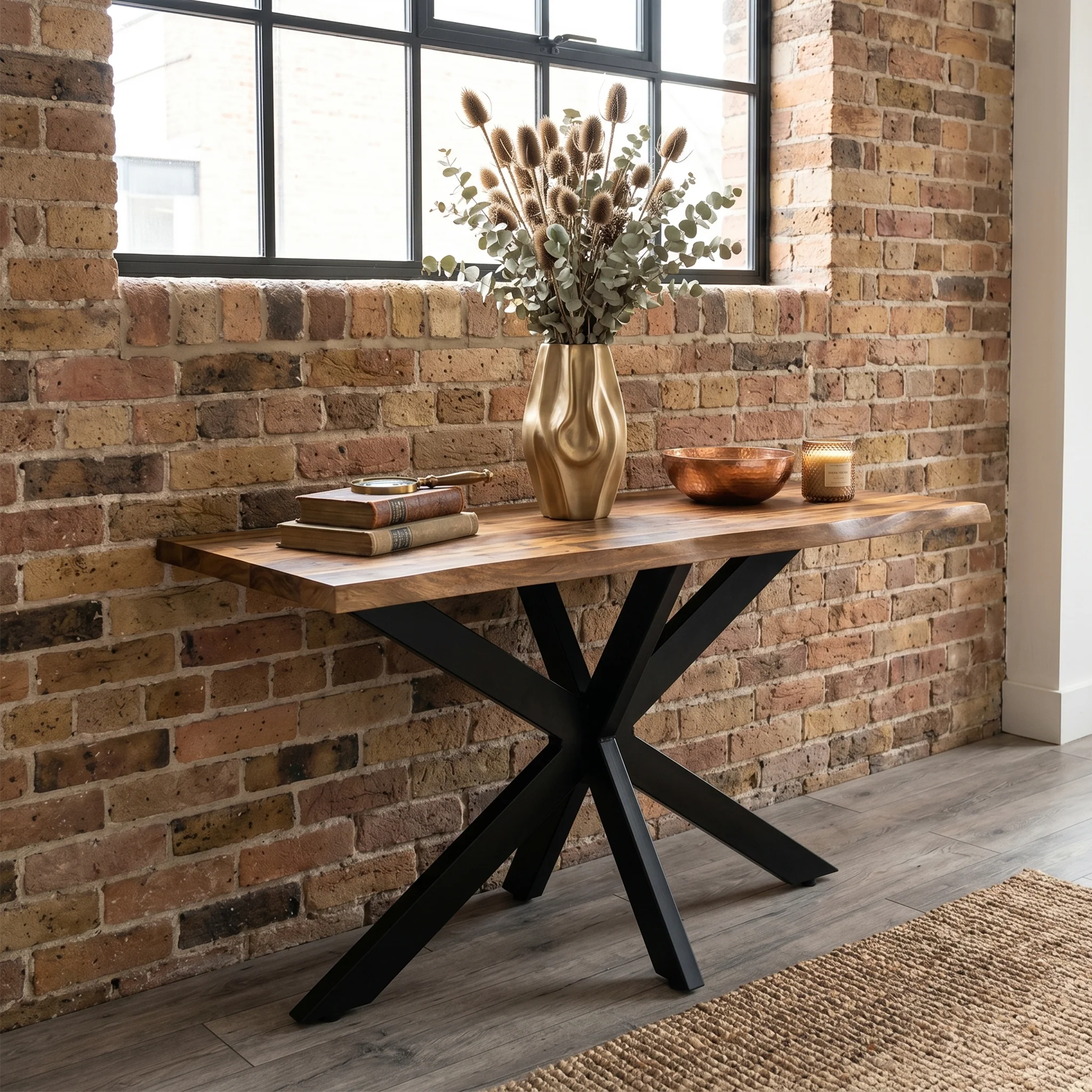 Carrow 140cm Mango Wood Dining Table - Image 2