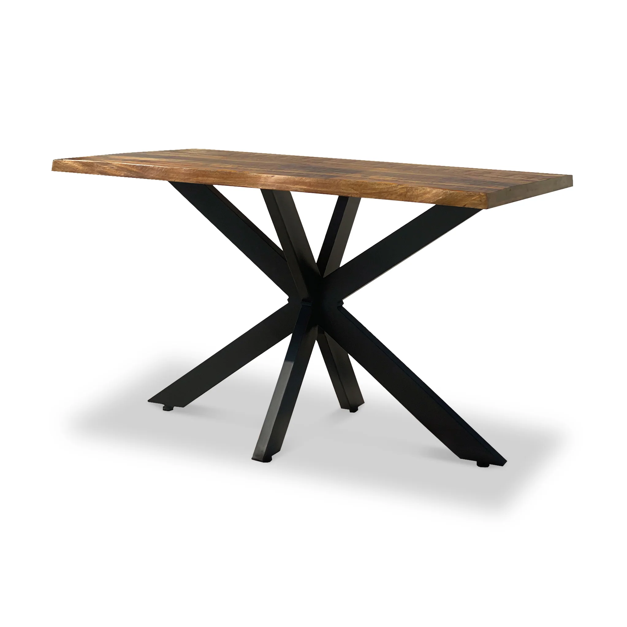 Carrow 140cm Mango Wood Dining Table - Image 3
