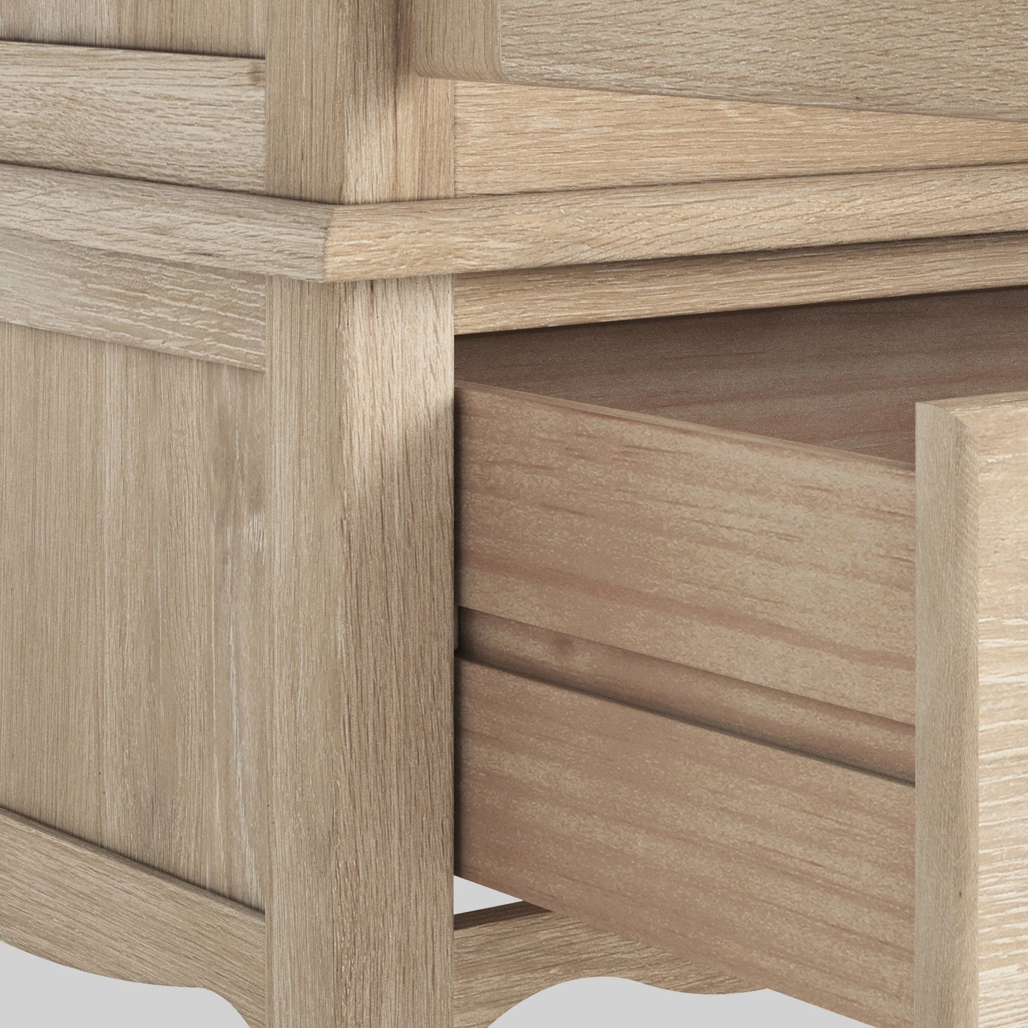 Celine Washed Oak Double Wardrobe - Image 6