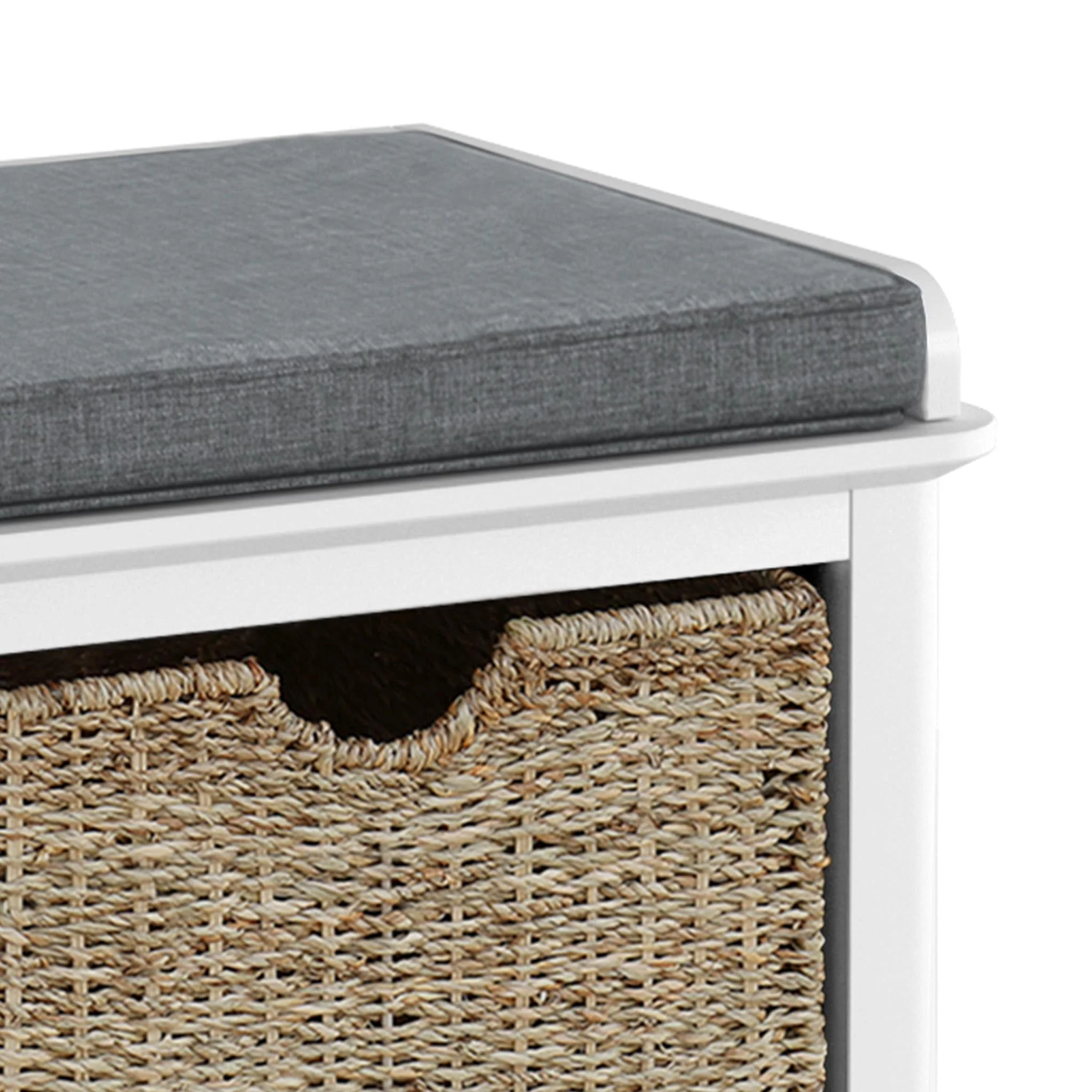 Chester White Storage Bench - Image 4