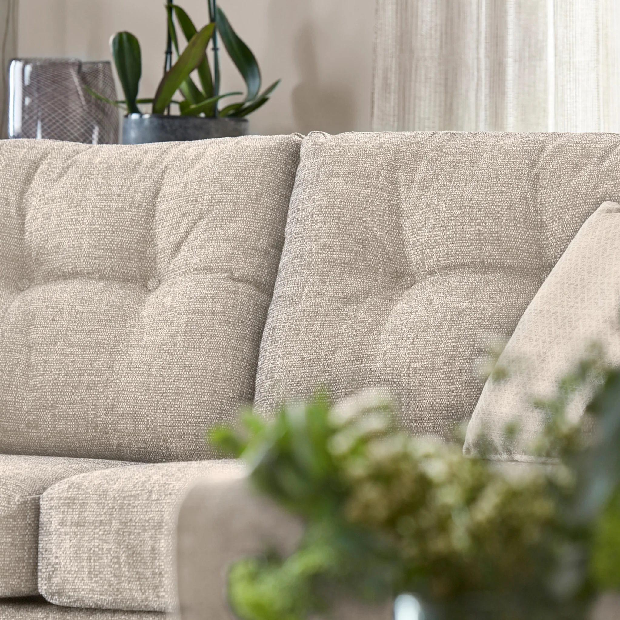 Cheswick Textured Weave Fabric 2 Seater Sofa - Image 9