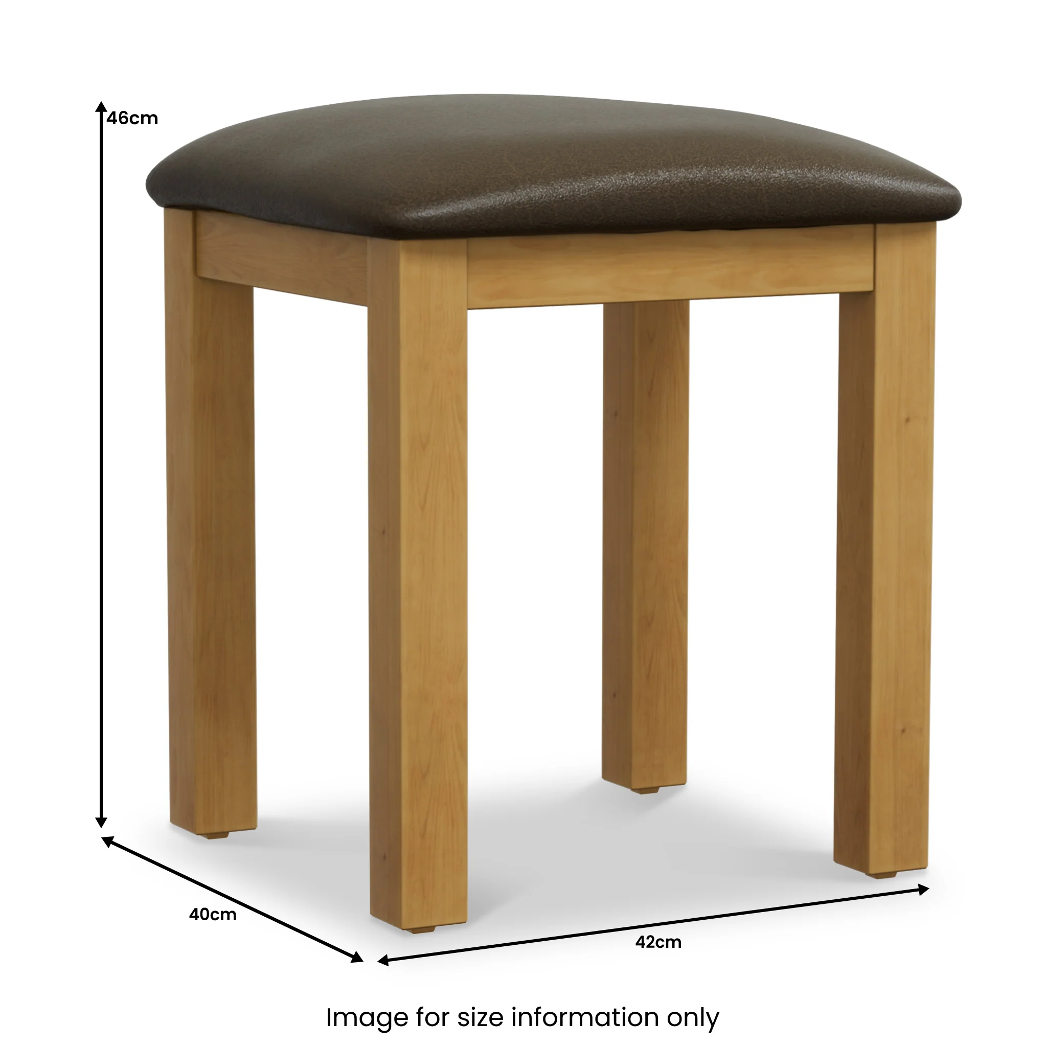 Chiswick Pine Dressing Table Stool - Image 4
