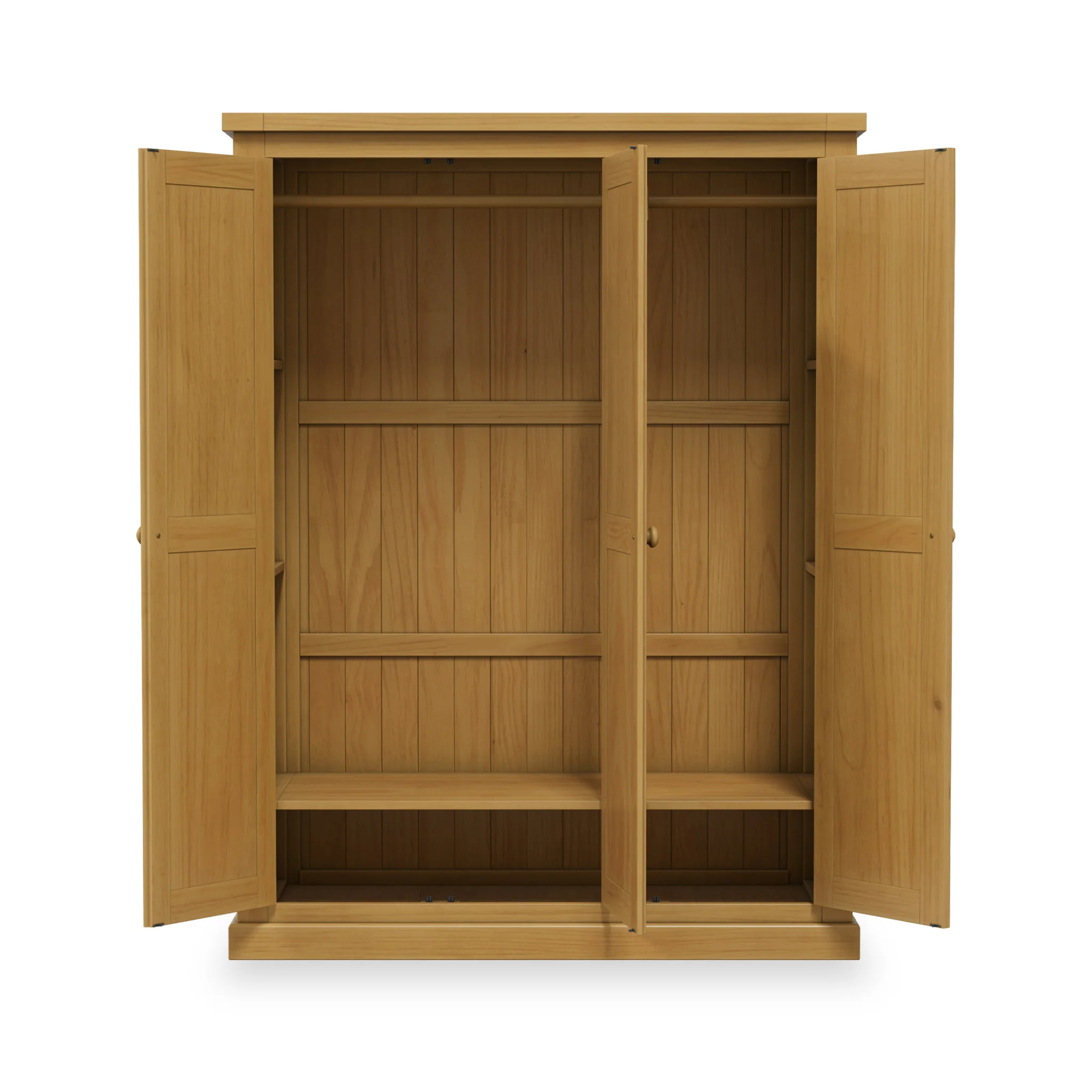 Chiswick Pine Triple Wardrobe - Image 5