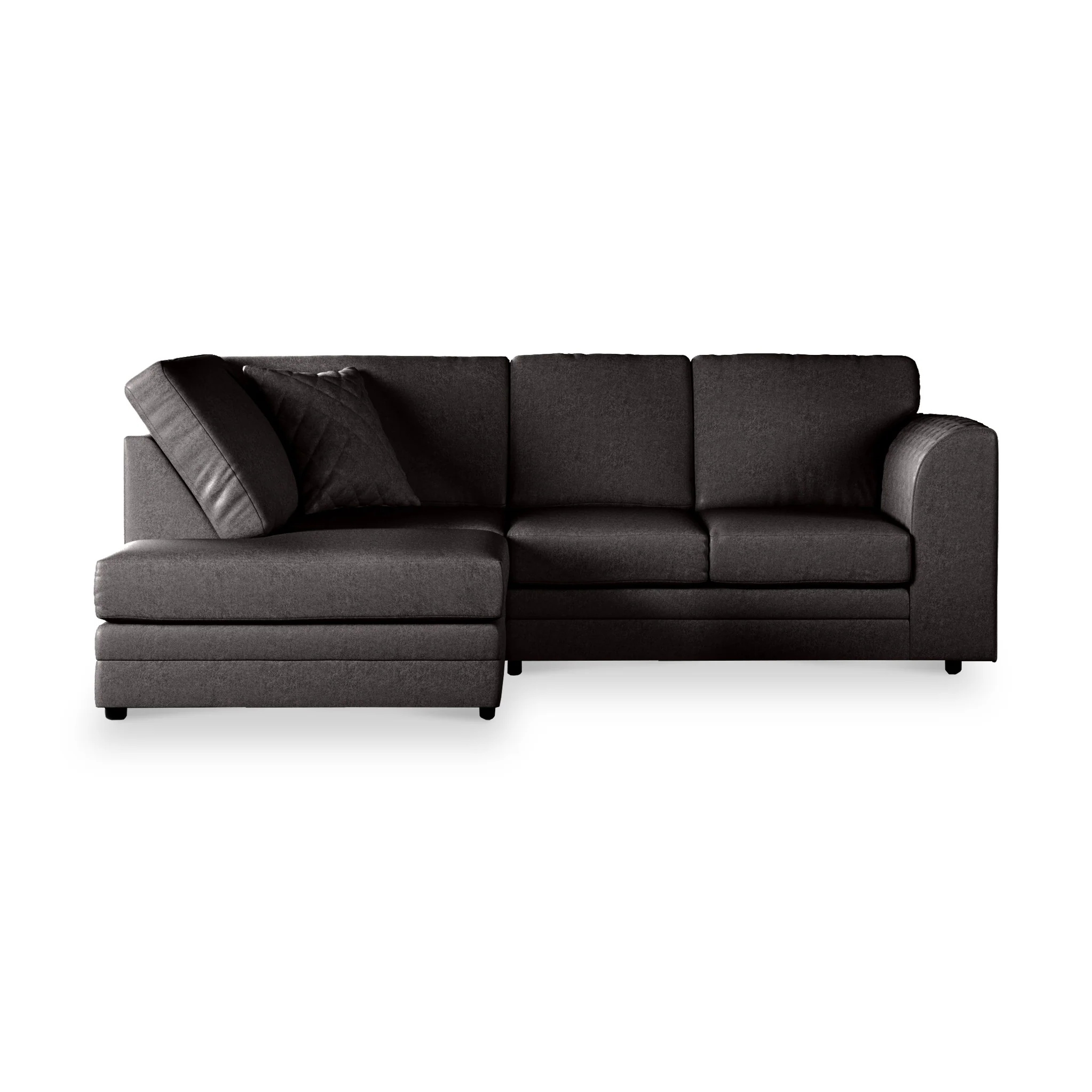 Colby Faux Leather Corner Sofa