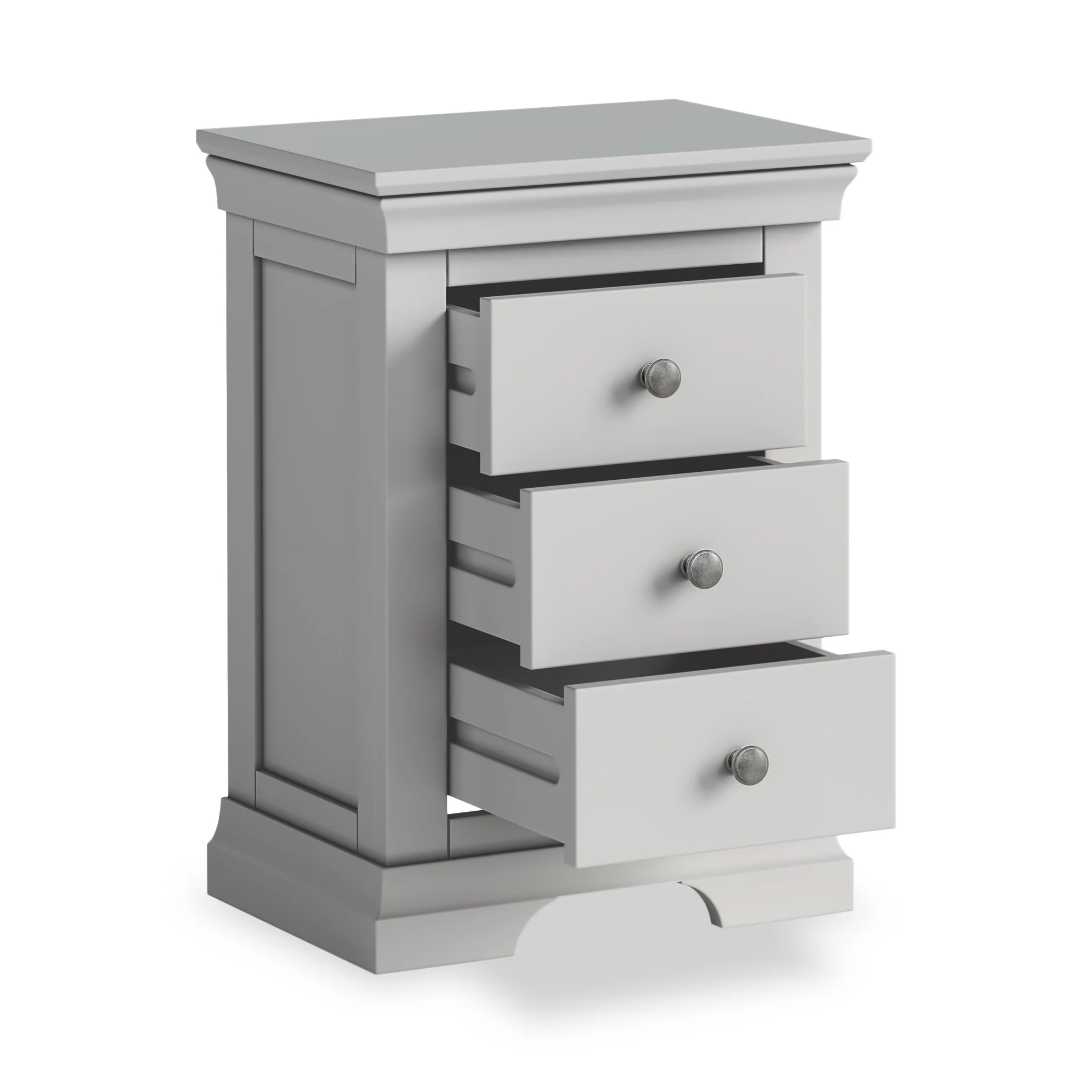 Colette 3 Drawer Bedside Table - Image 21