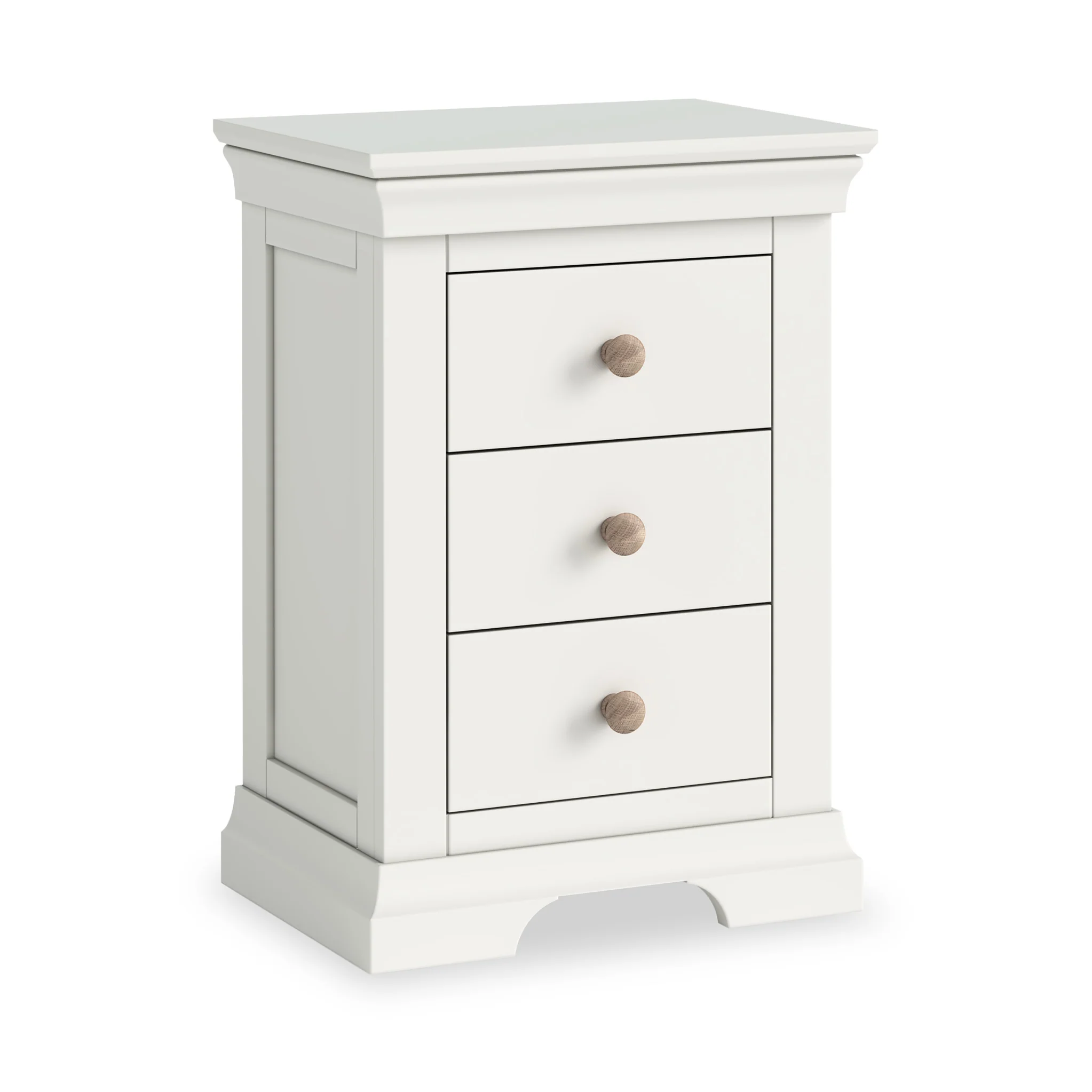 Colette 3 Drawer Bedside Table - Image 4