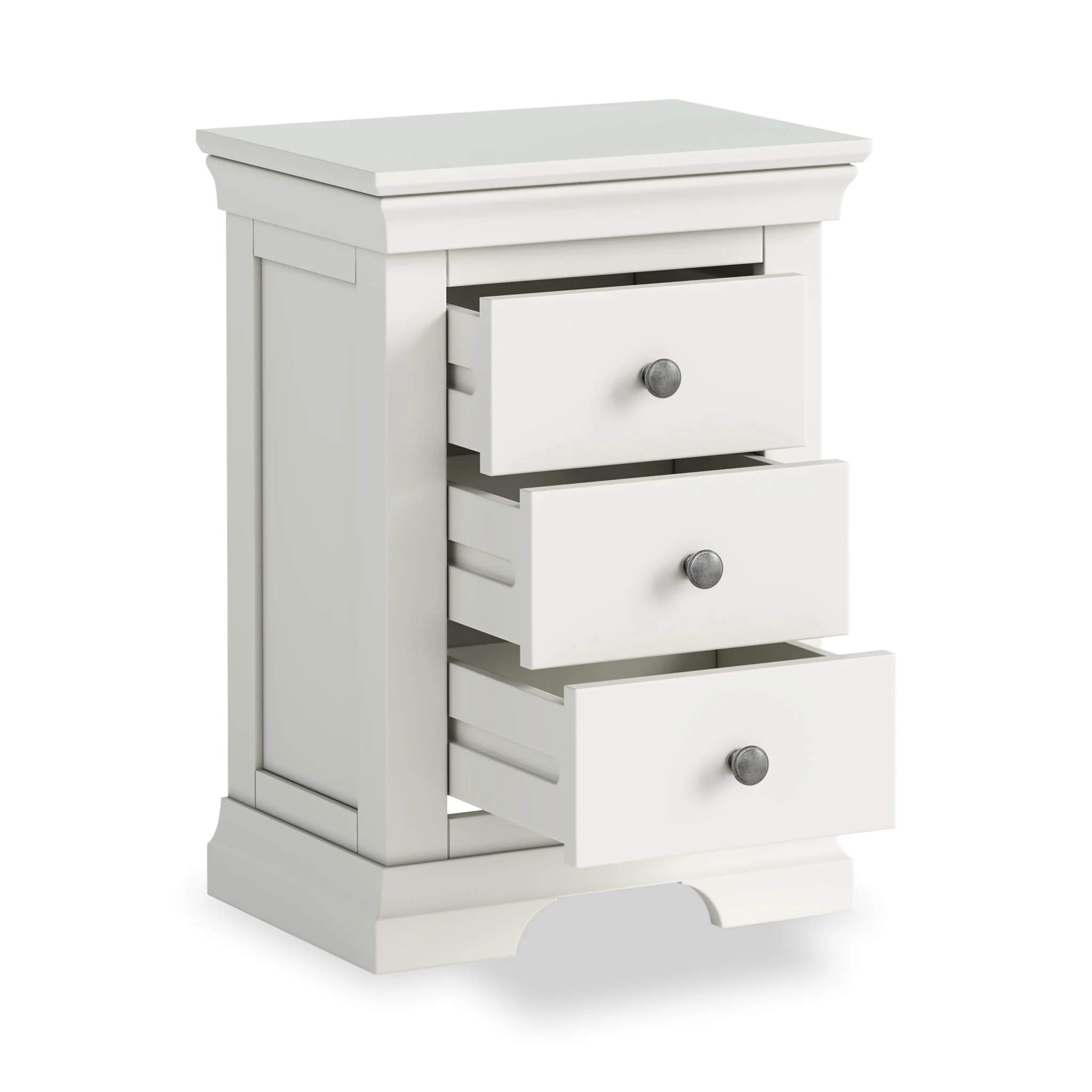 Colette 3 Drawer Bedside Table - Image 7