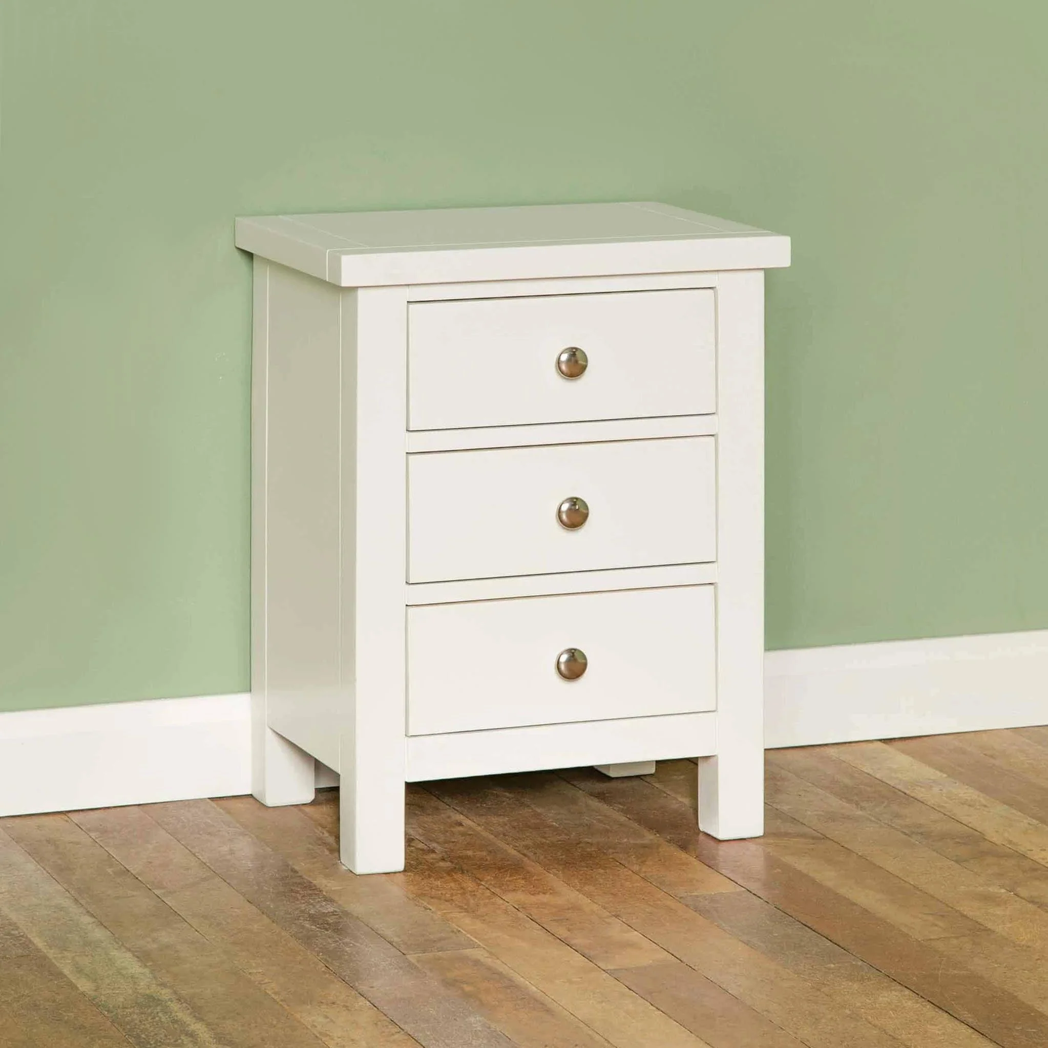 Cornish 3 Drawer Bedside Table - Image 12