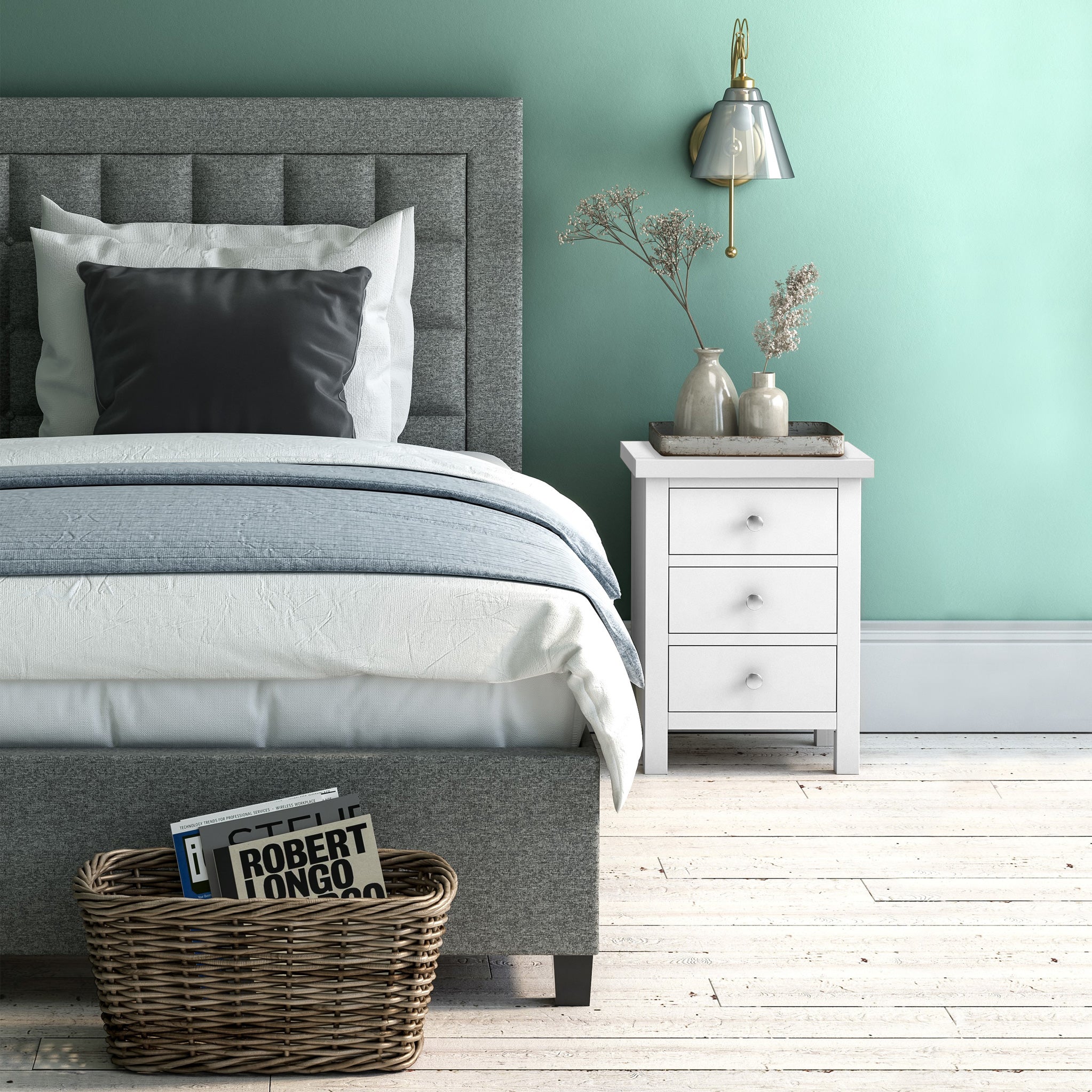Cornish 3 Drawer Bedside Table - Image 20