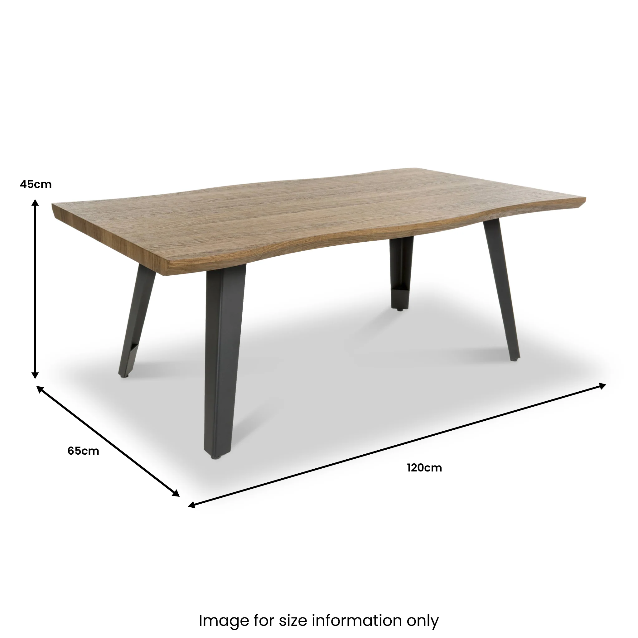 Crawley Natural Curve Coffee Table - Image 4