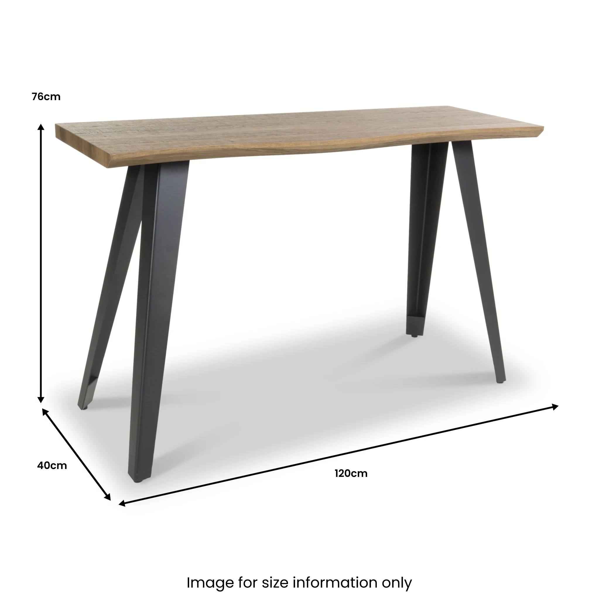 Crawley Natural Curve Console Table - Image 6