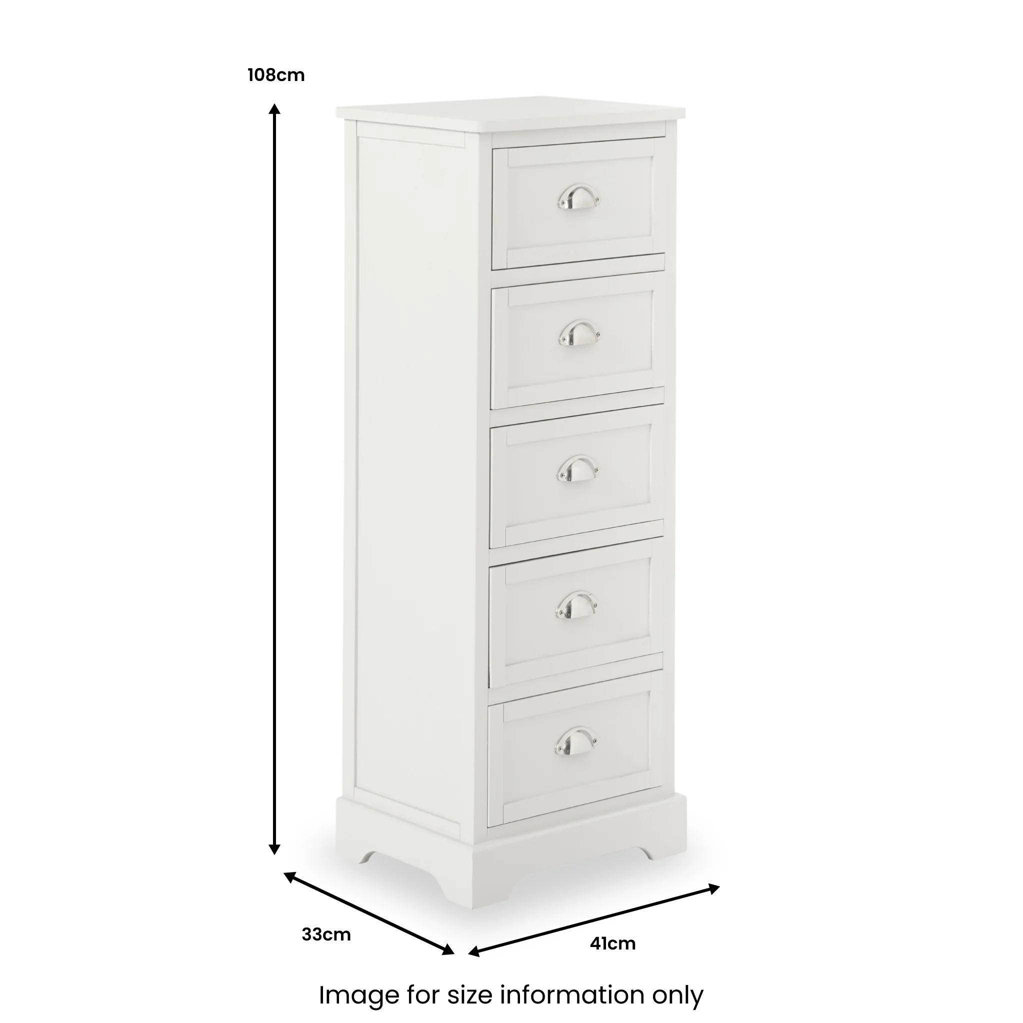 Croft Pine 5 Drawer Tallboy - Image 17