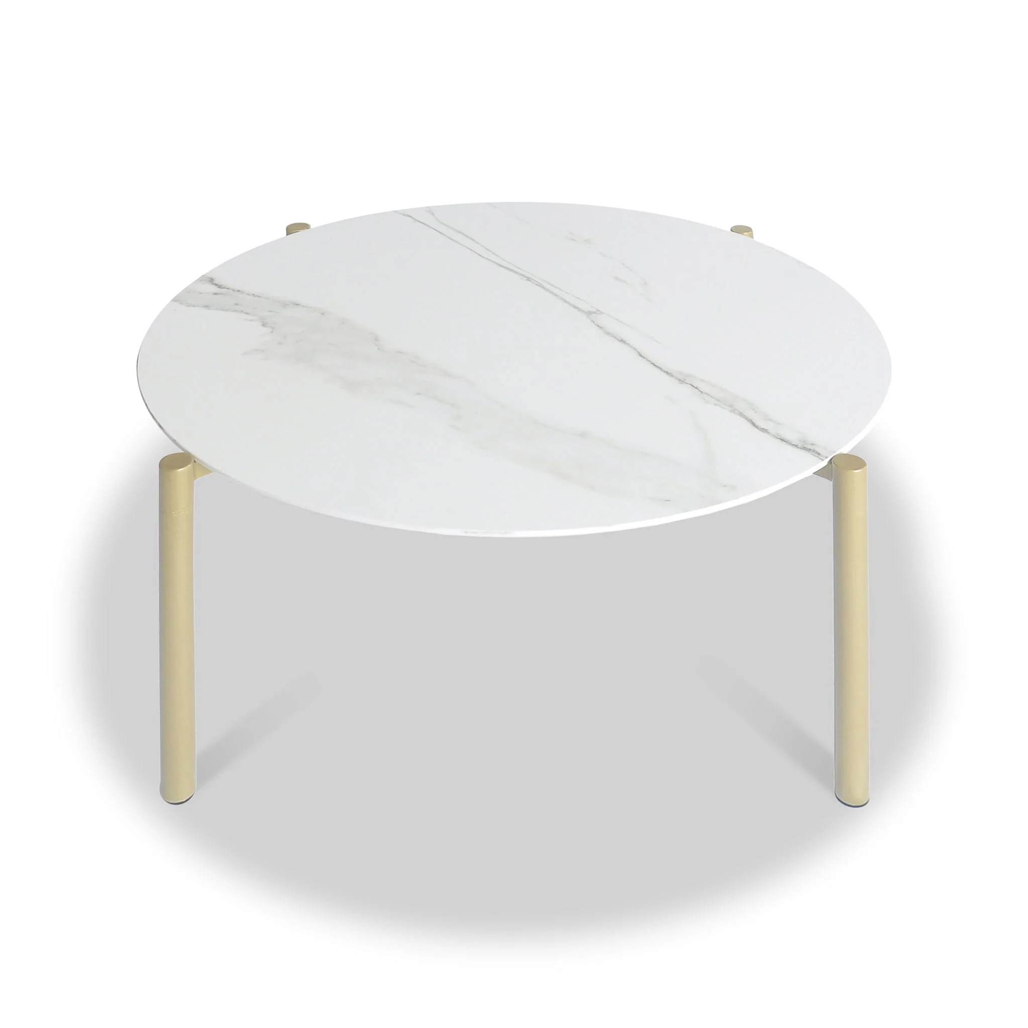 Dalston White & Gold Coffee Table - Image 3