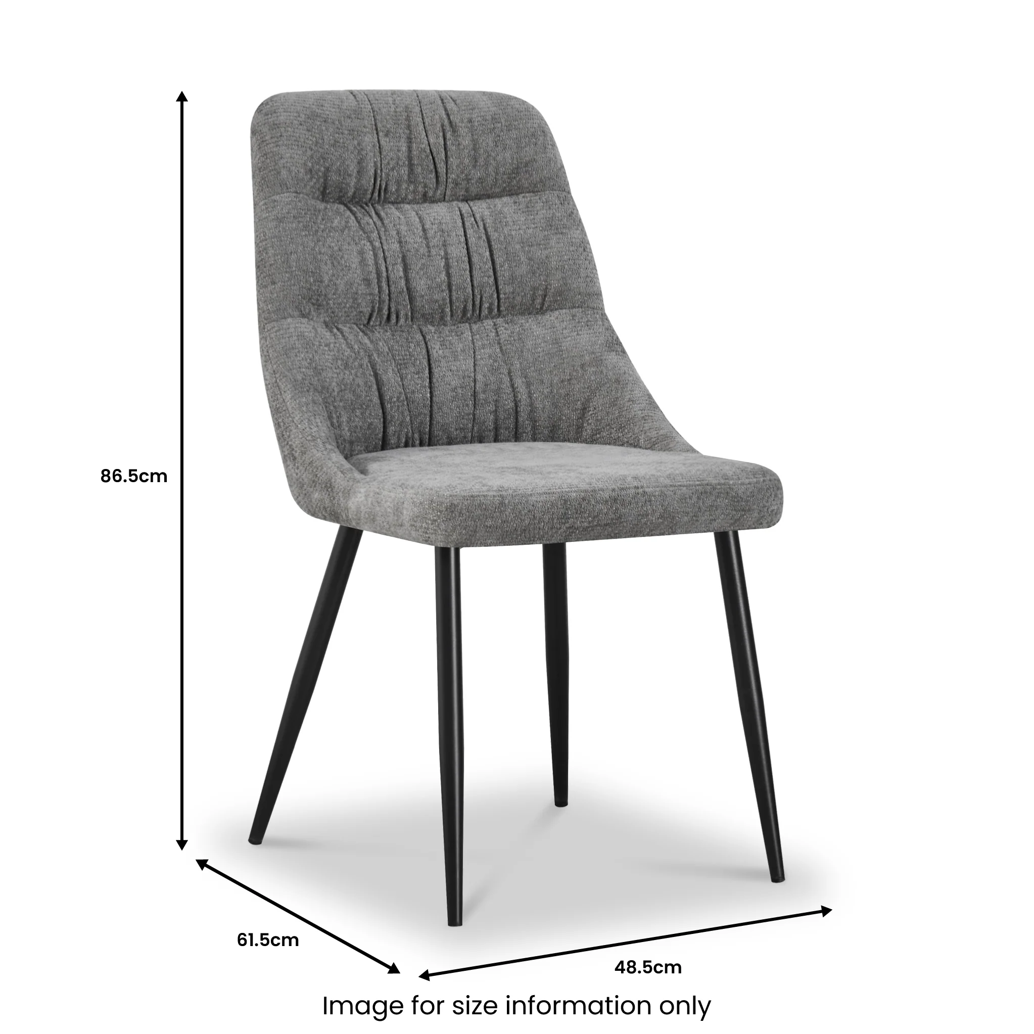 Darnley Chenille Dining Chair - Image 11