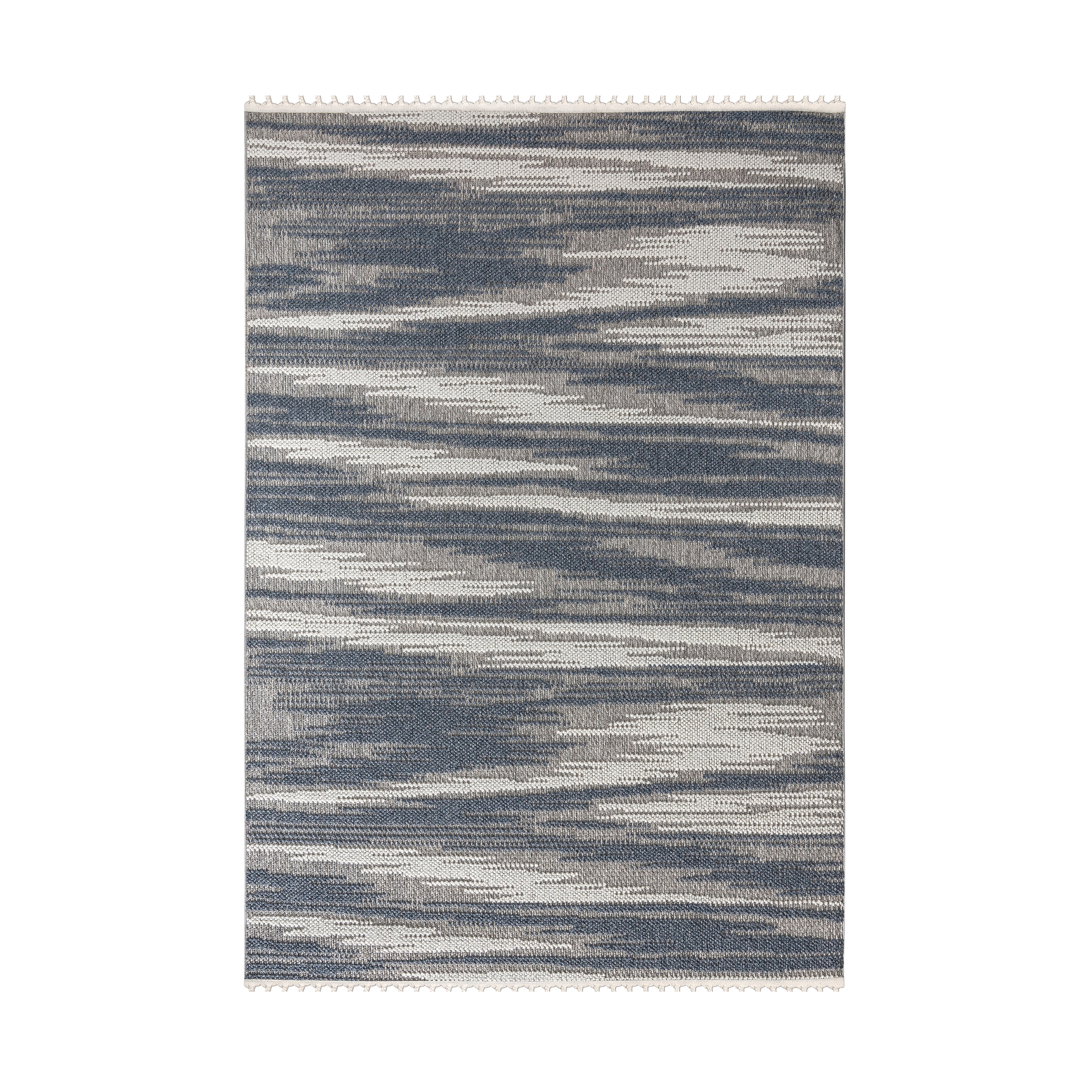 Dawson Flat and Loop Design Tassled Rug