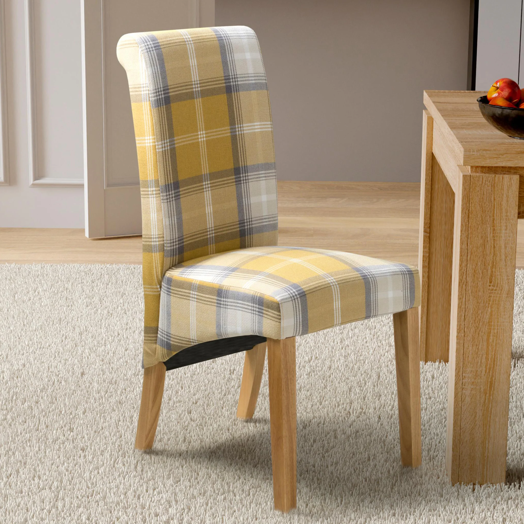 Deryn Check Dining Chair - Image 14