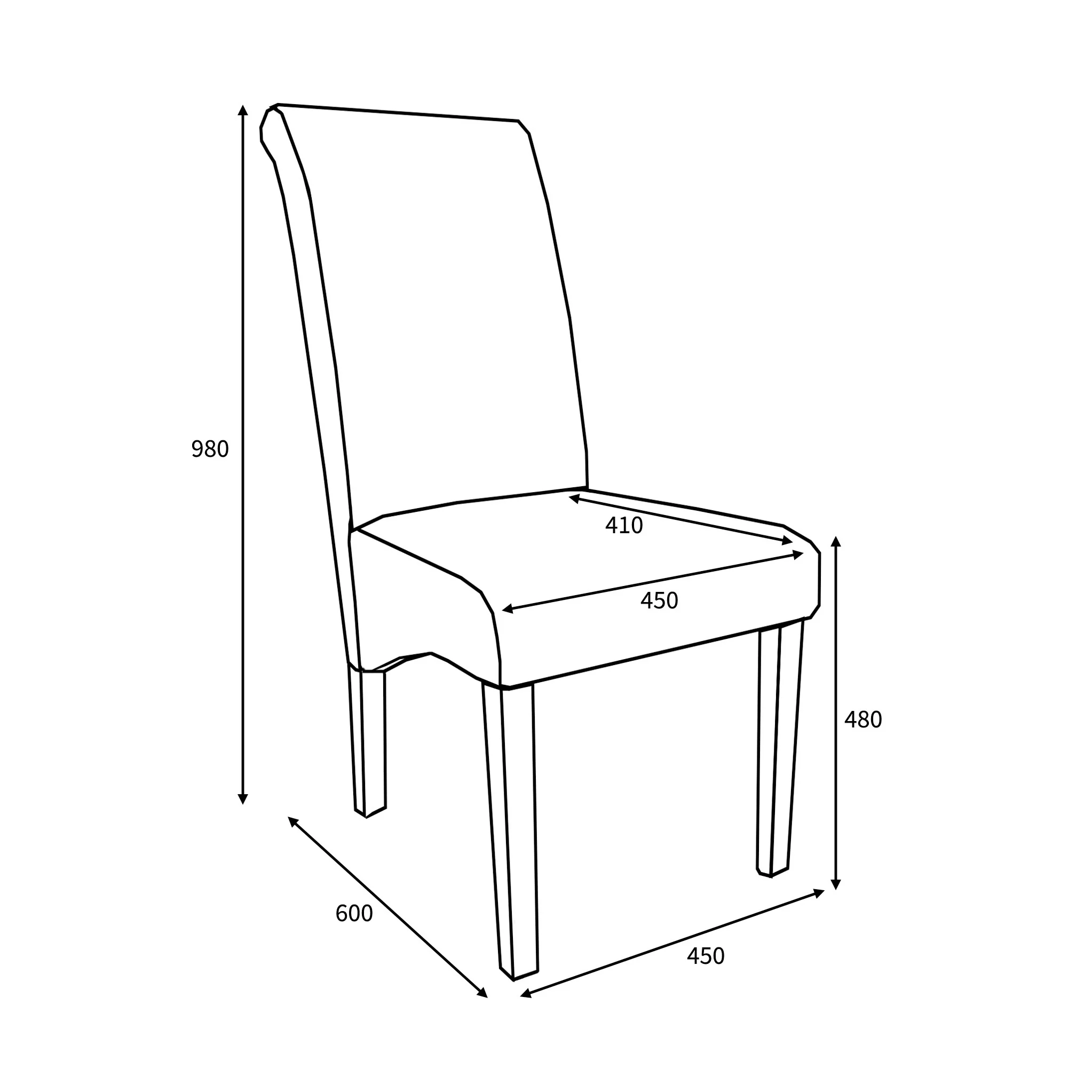 Deryn Check Dining Chair - Image 26