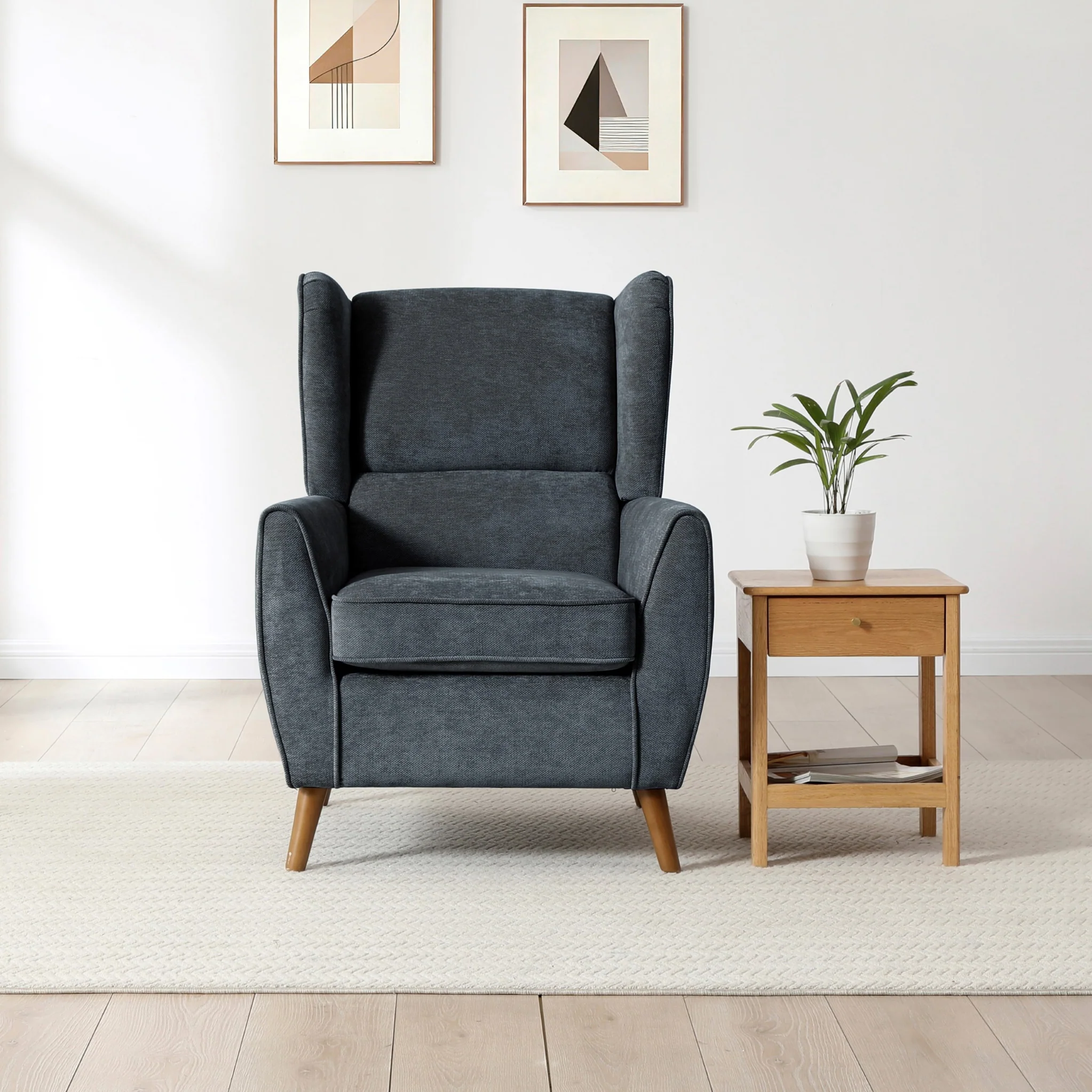 Dora Wingback Accent Chair - Image 4
