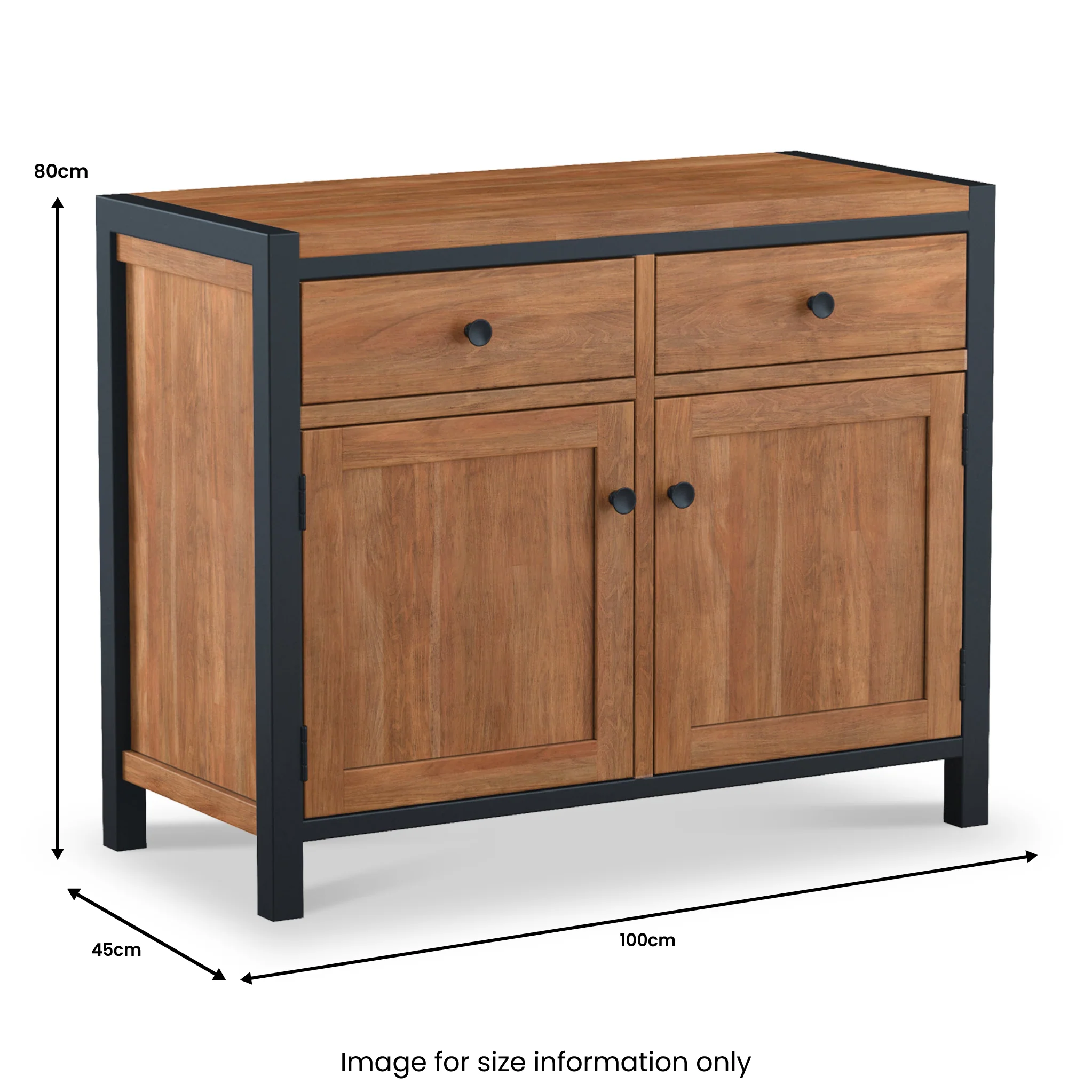 Dunstan Acacia Small Sideboard - Image 7