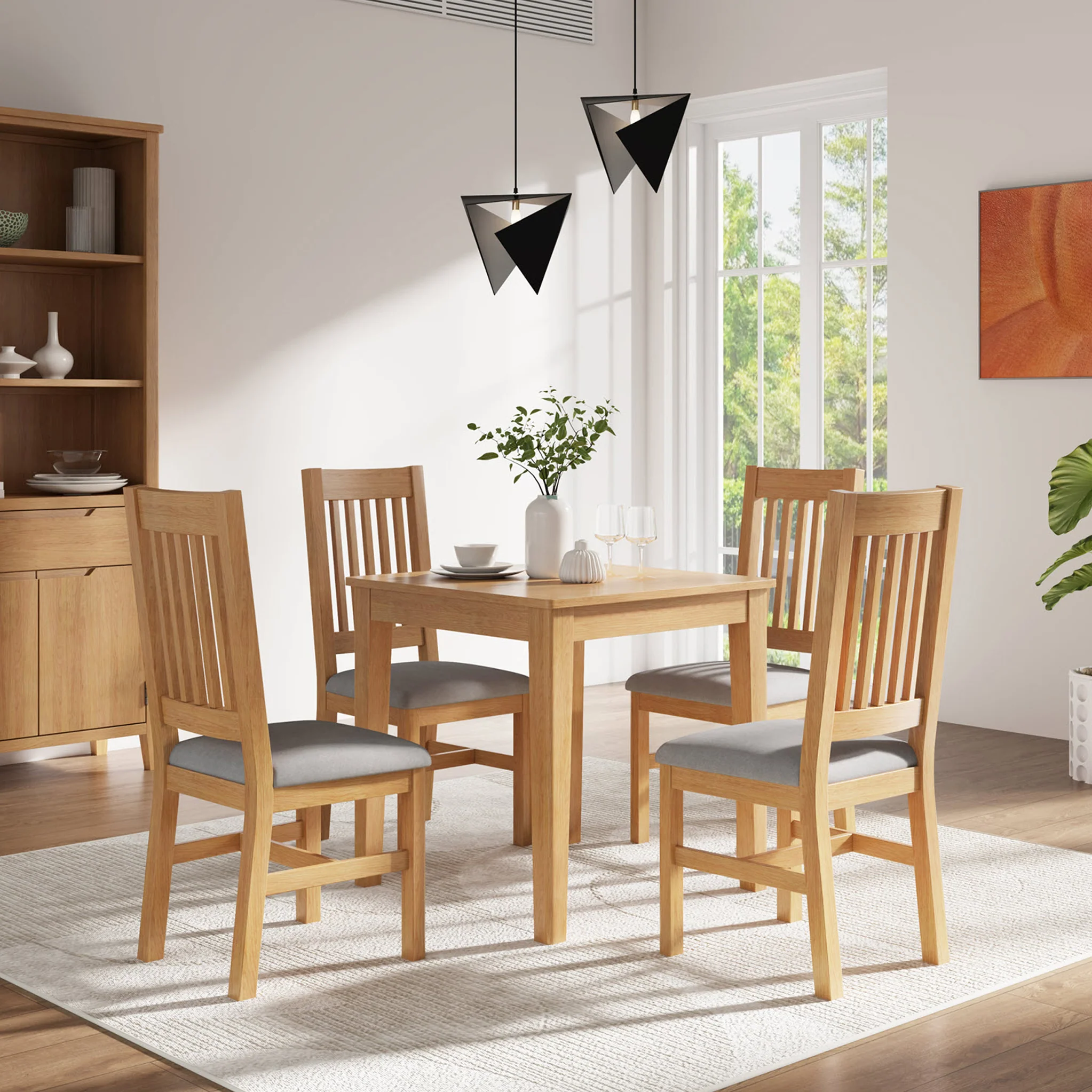 Durham Oak 75cm Square Dining Table - Image 2