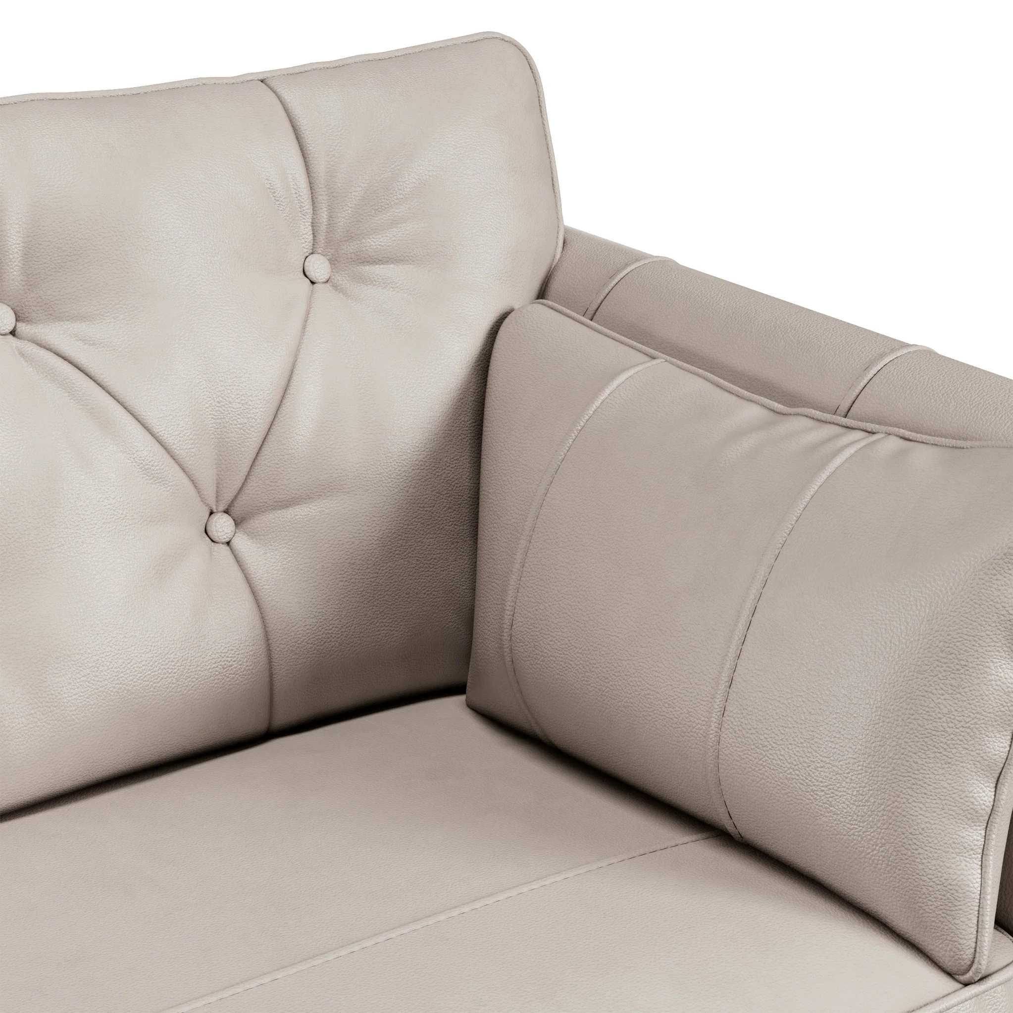 Edison Leather Chaise Sofa - Image 107