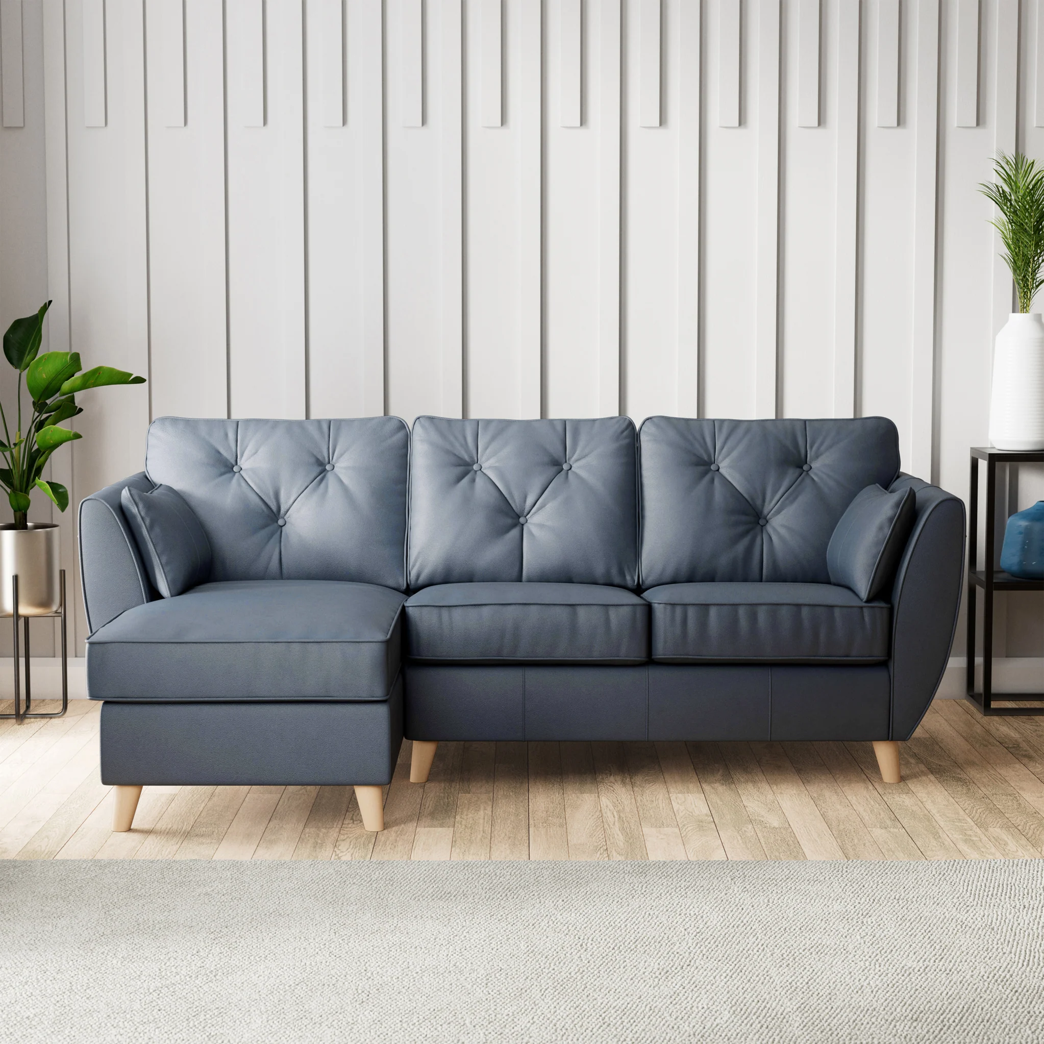 Edison Leather Chaise Sofa - Image 11