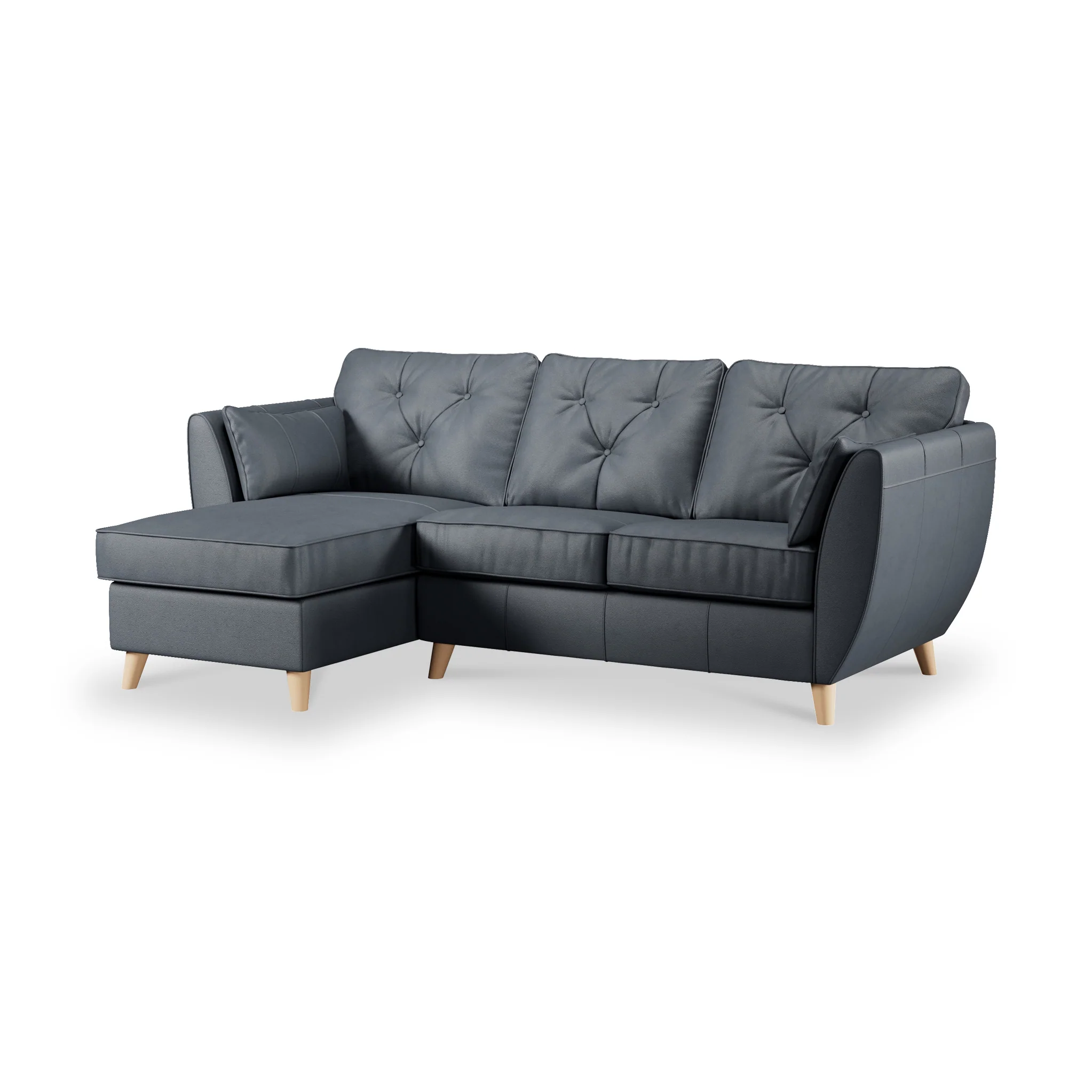 Edison Leather Chaise Sofa - Image 12