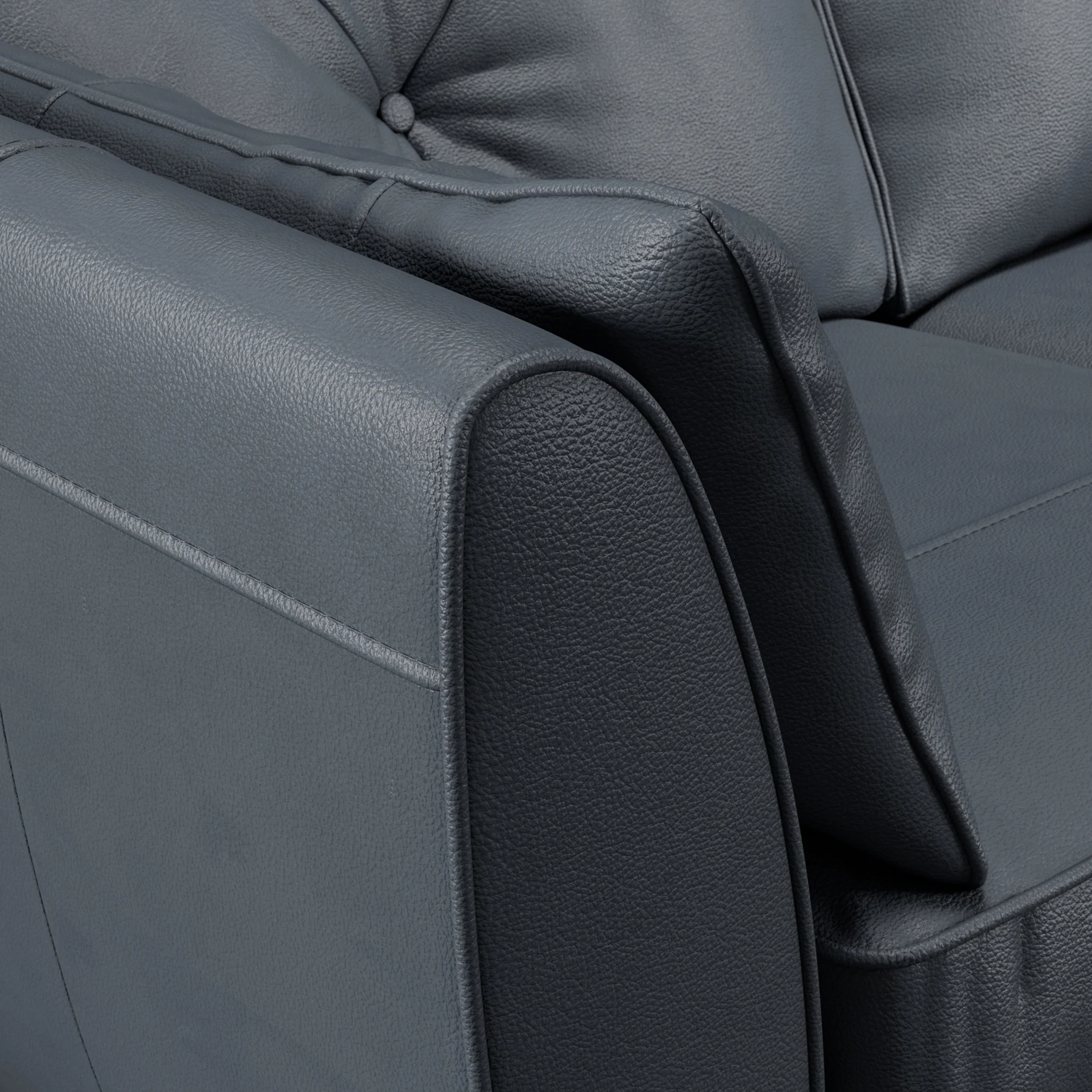 Edison Leather Chaise Sofa - Image 17