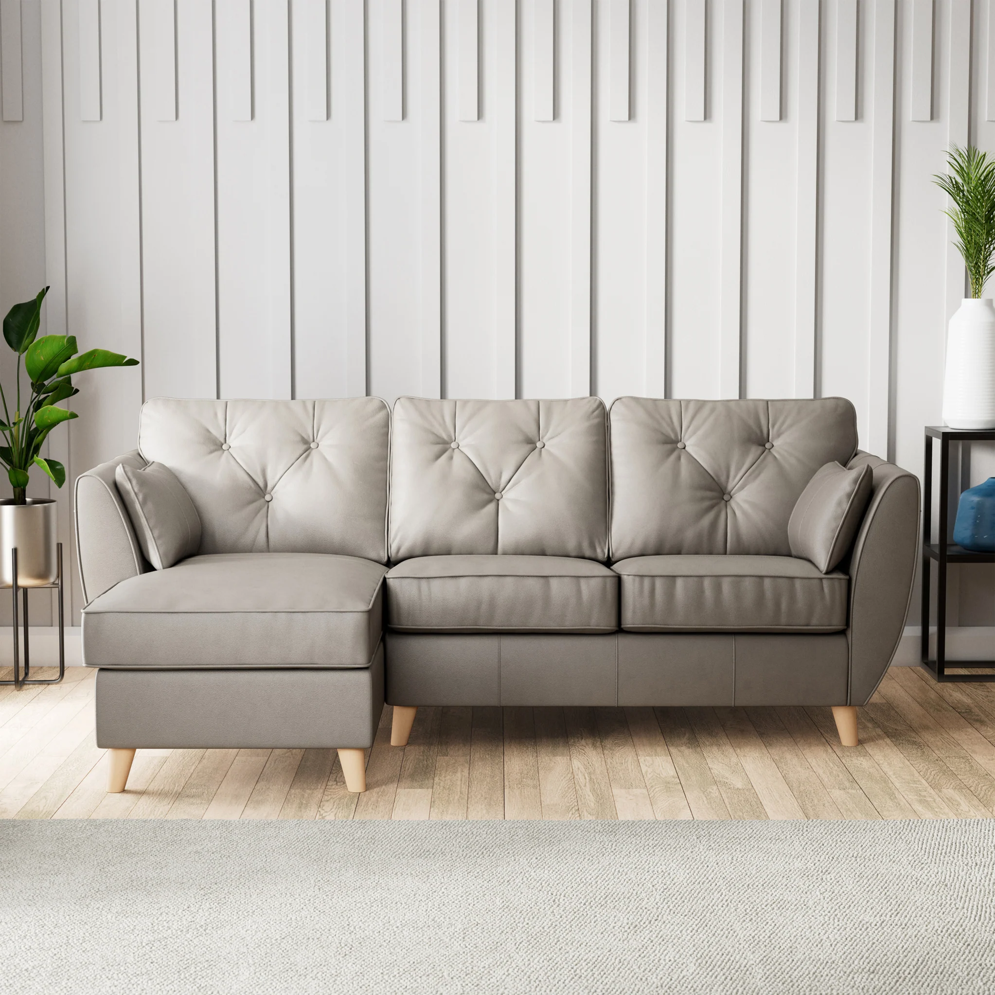 Edison Leather Chaise Sofa - Image 29