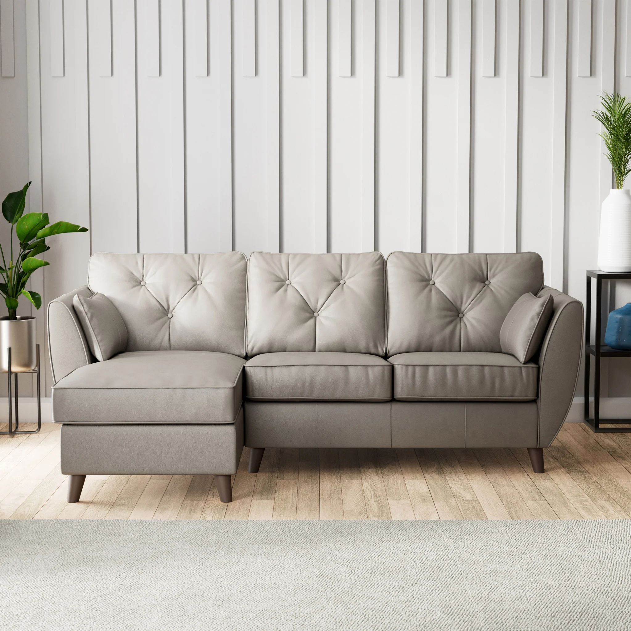 Edison Leather Chaise Sofa - Image 33