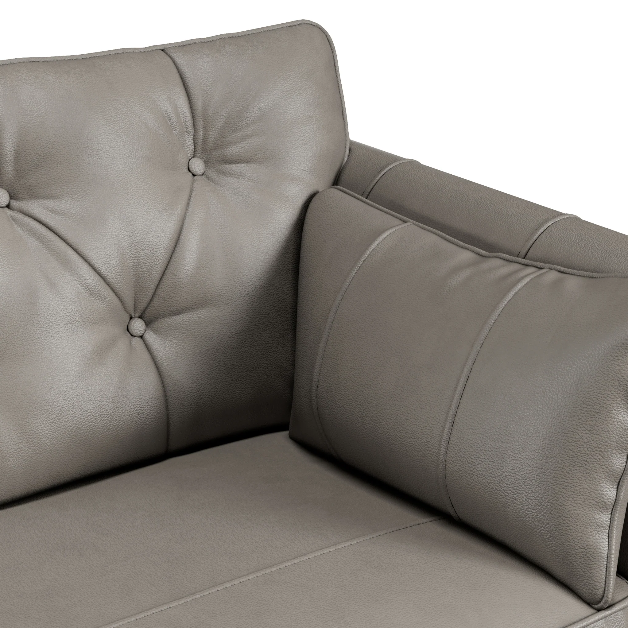 Edison Leather Chaise Sofa - Image 35