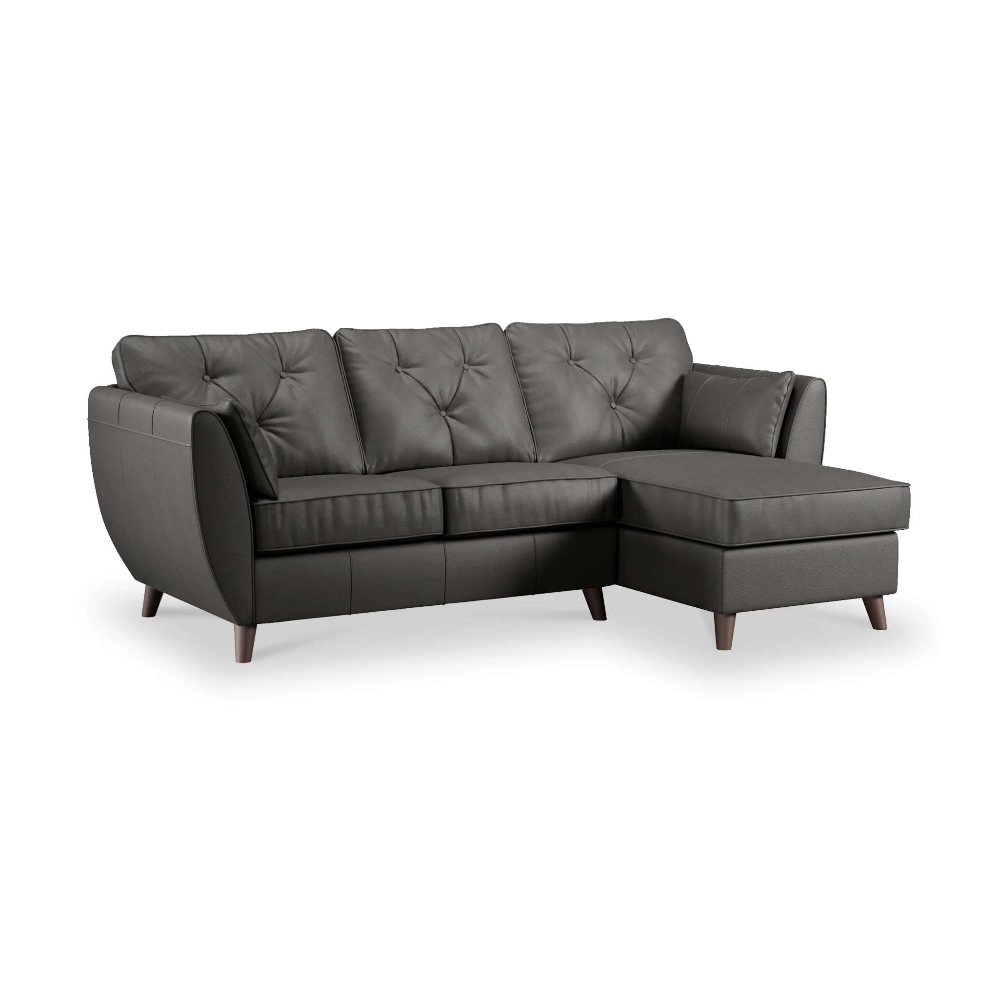 Edison Leather Chaise Sofa - Image 62