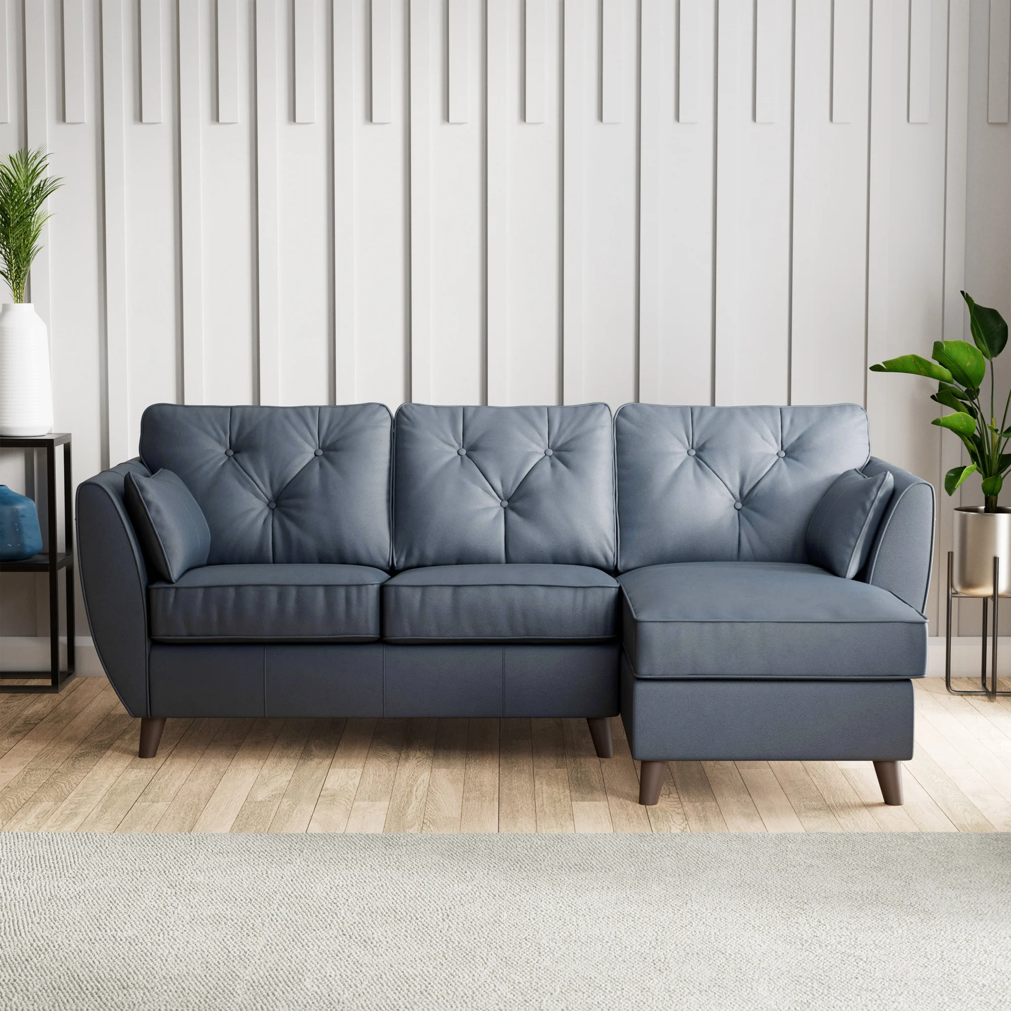 Edison Leather Chaise Sofa - Image 7