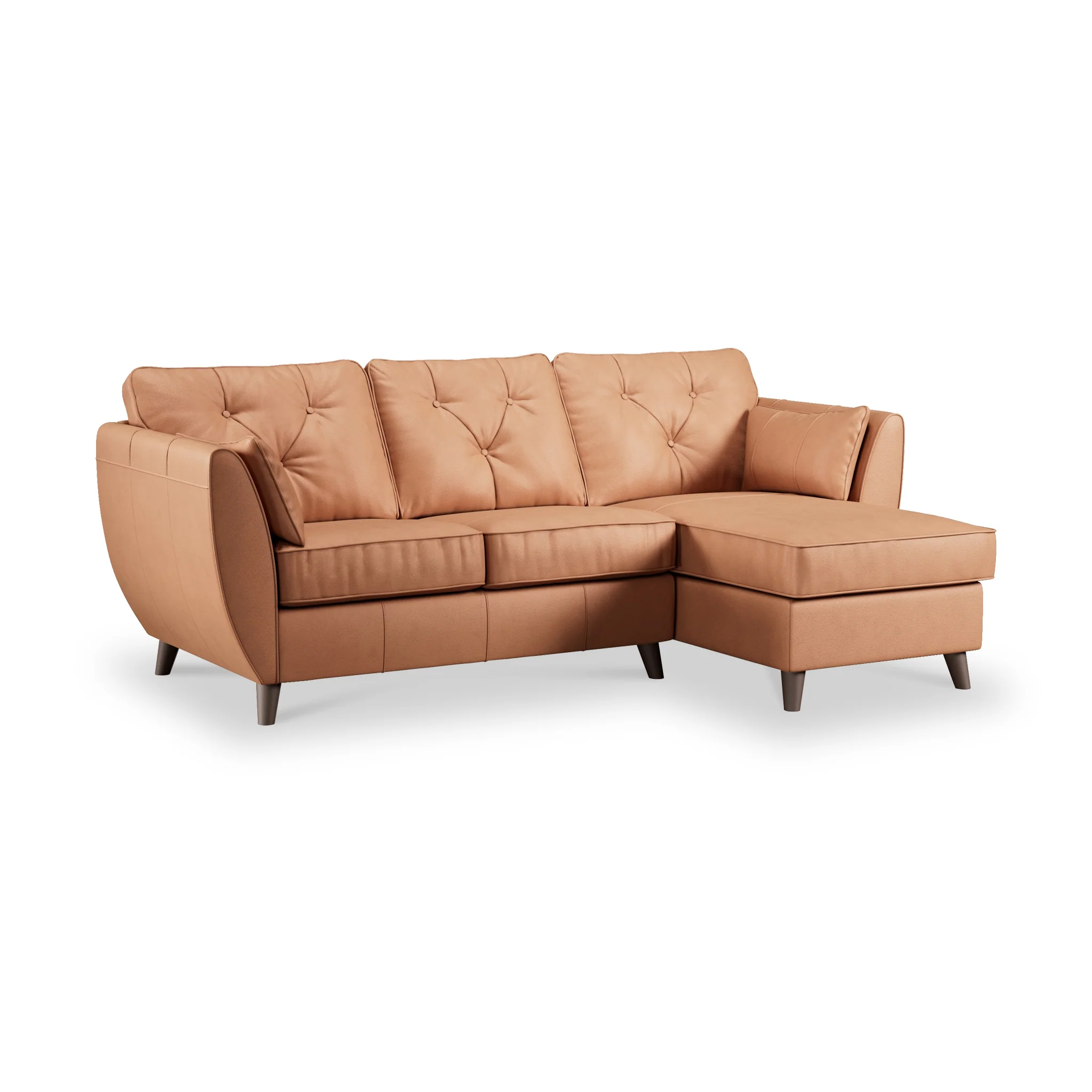 Edison Leather Chaise Sofa - Image 80
