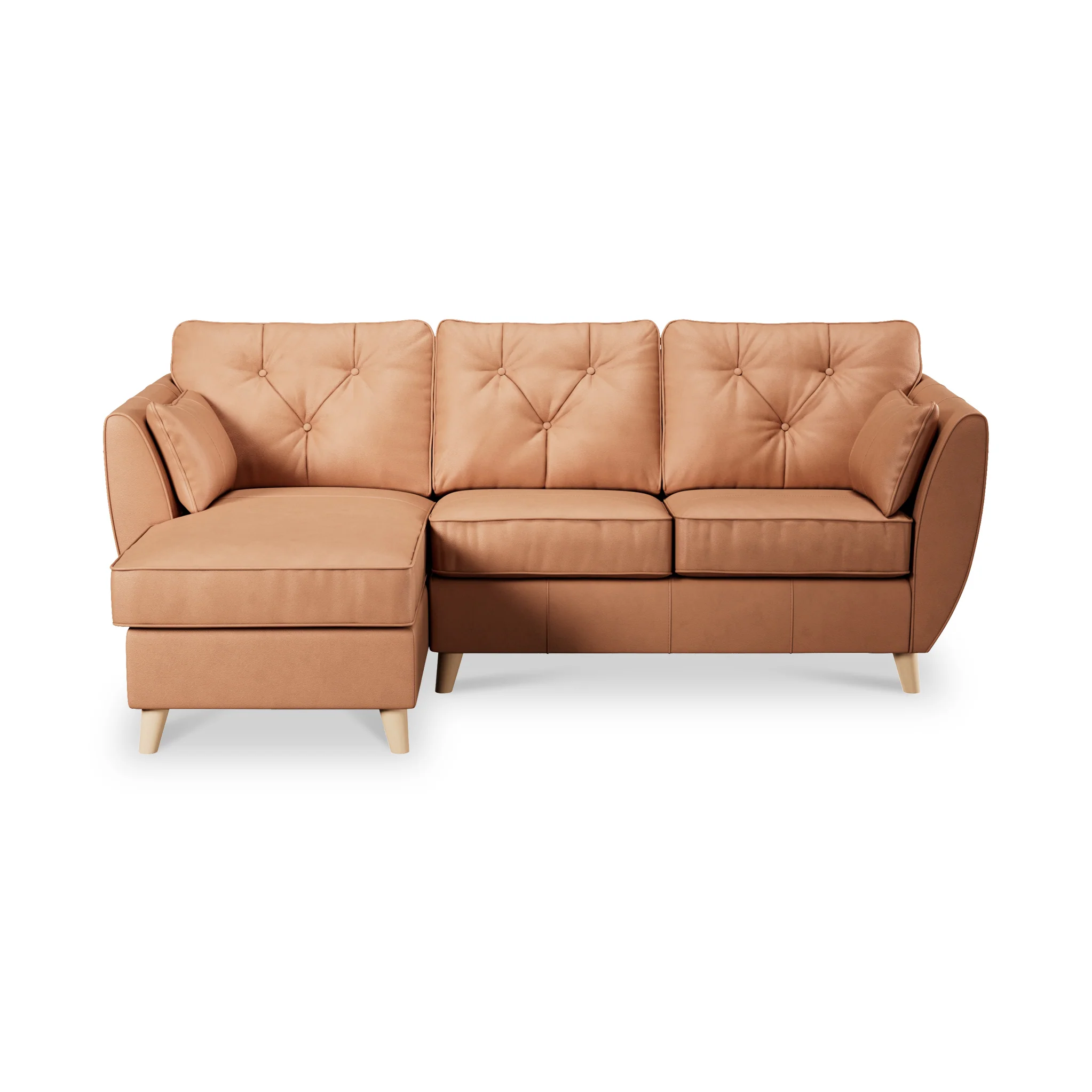 Edison Leather Chaise Sofa - Image 81