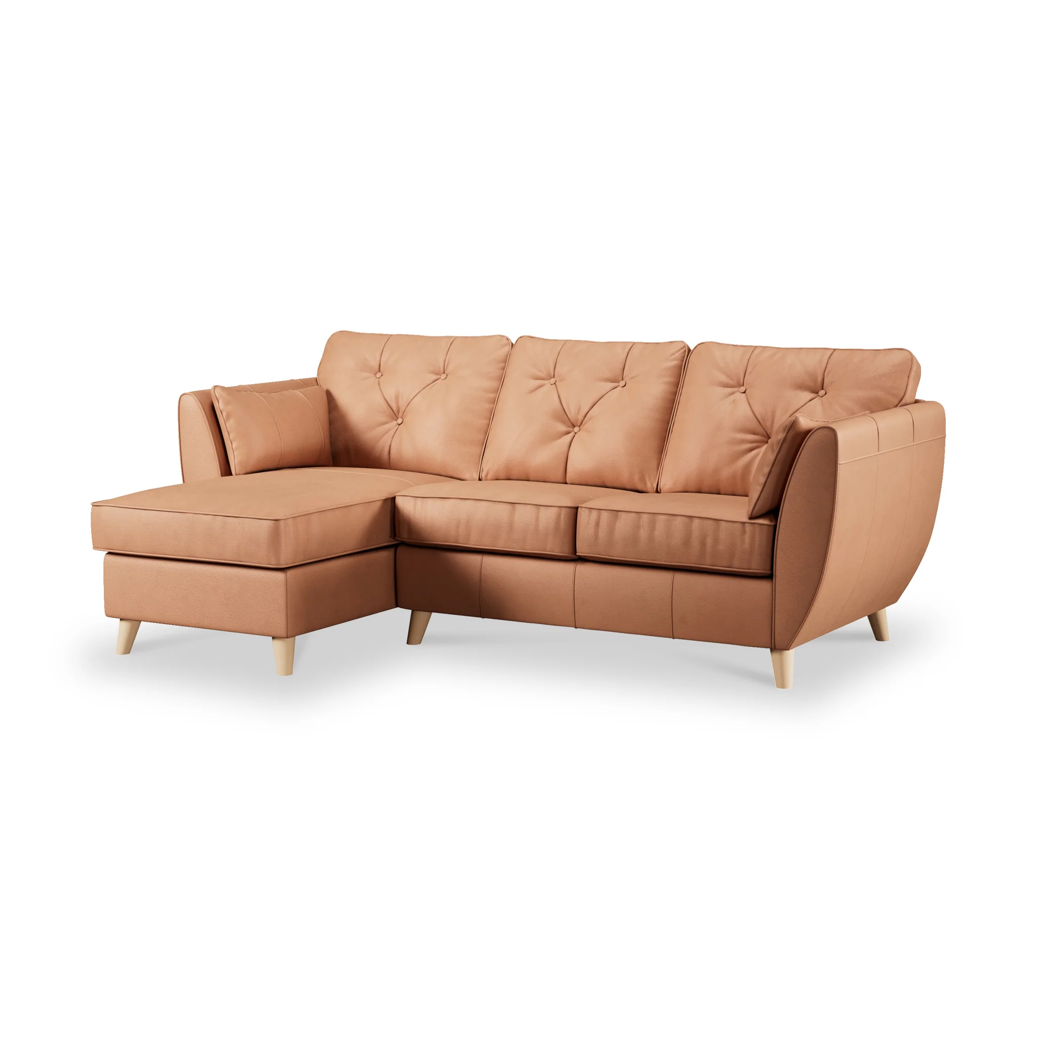 Edison Leather Chaise Sofa - Image 84