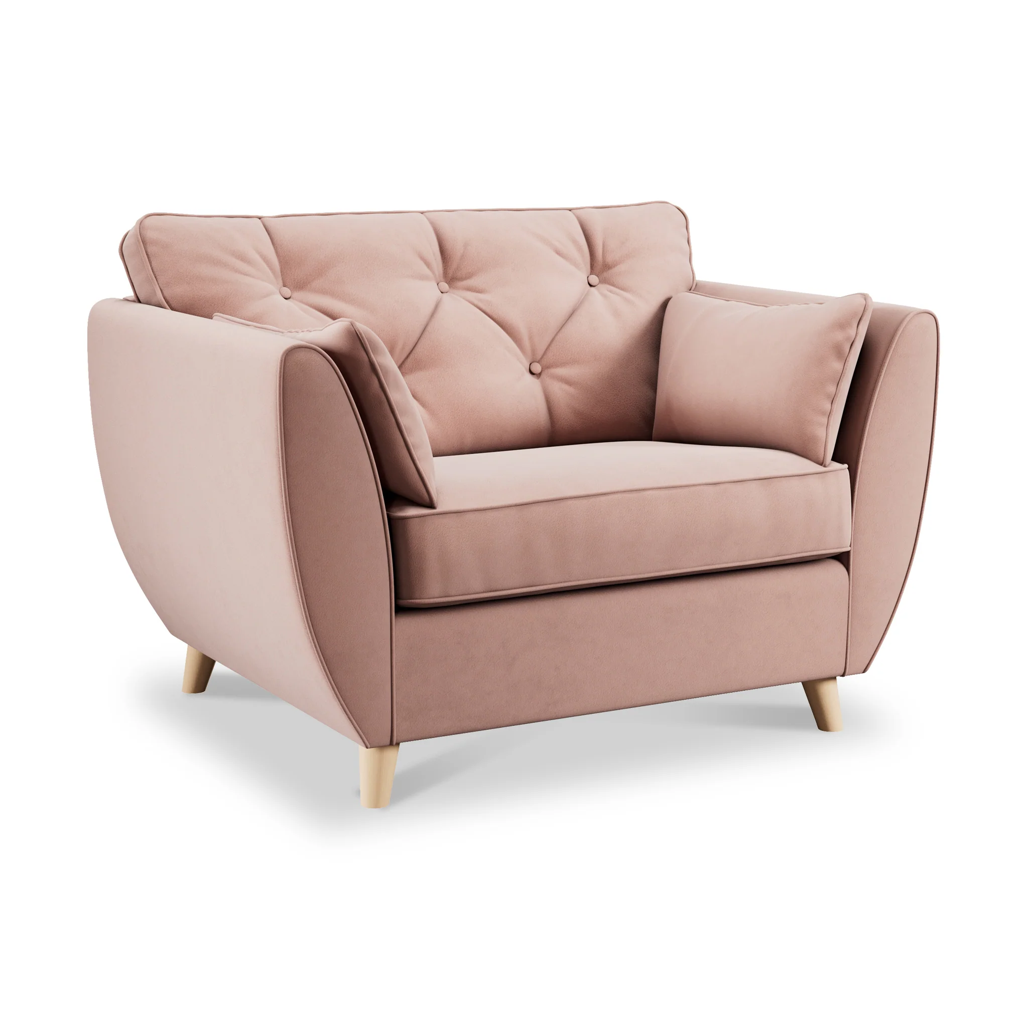 Edison Velvet Snuggler Chair - Image 13