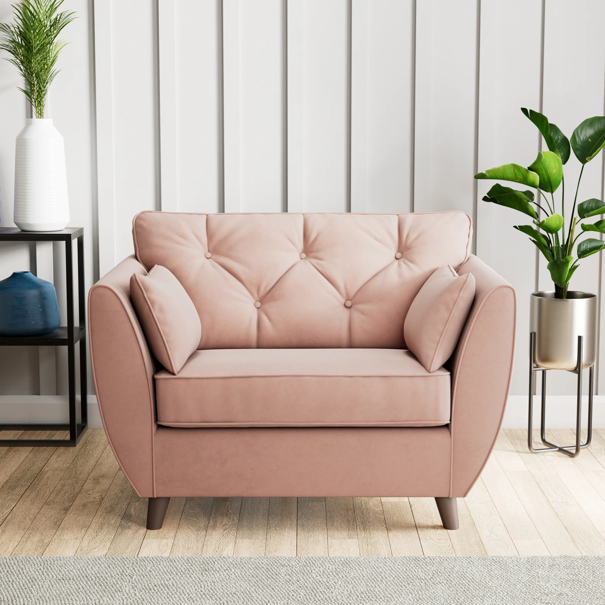 Edison Velvet Snuggler Chair - Image 18