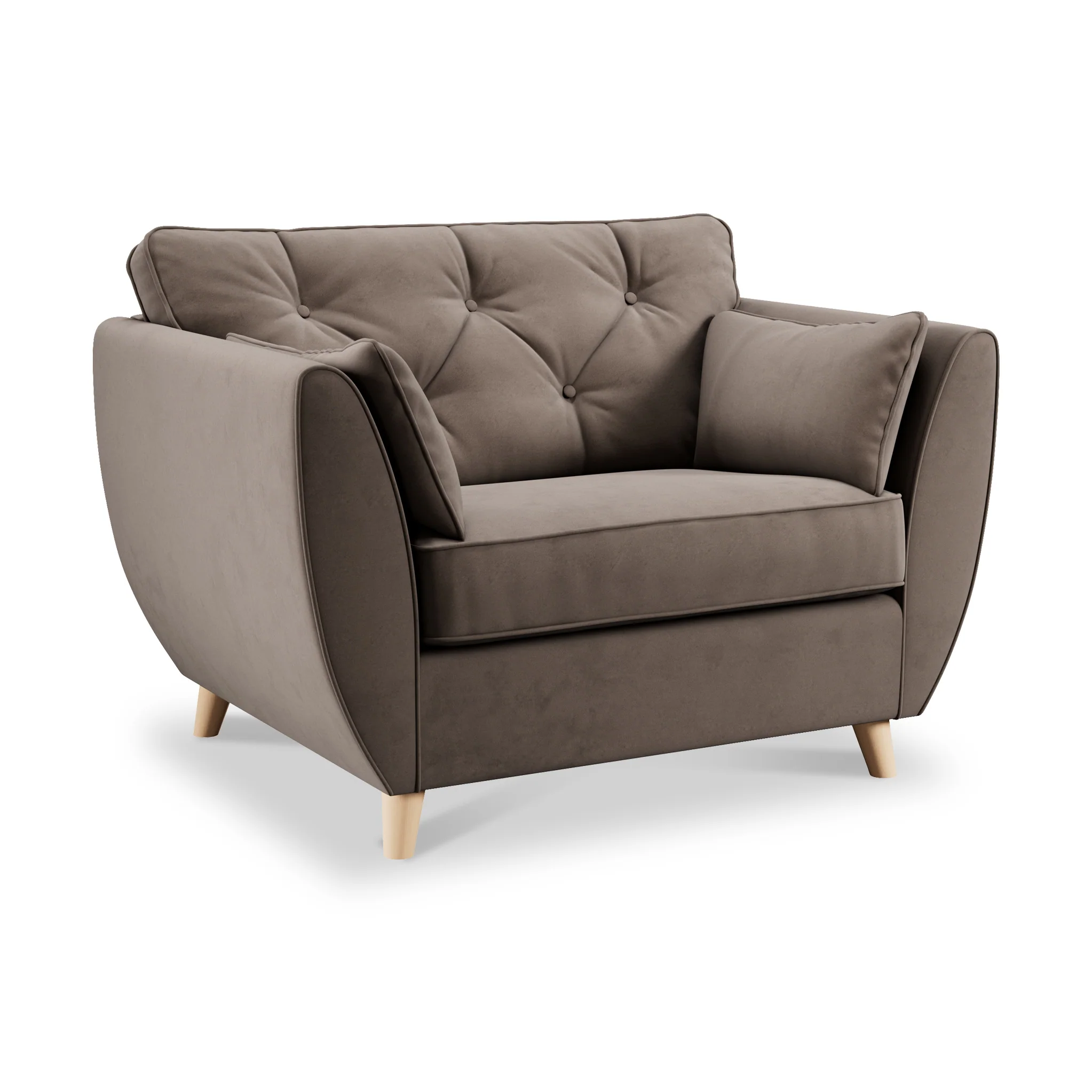 Edison Velvet Snuggler Chair - Image 25